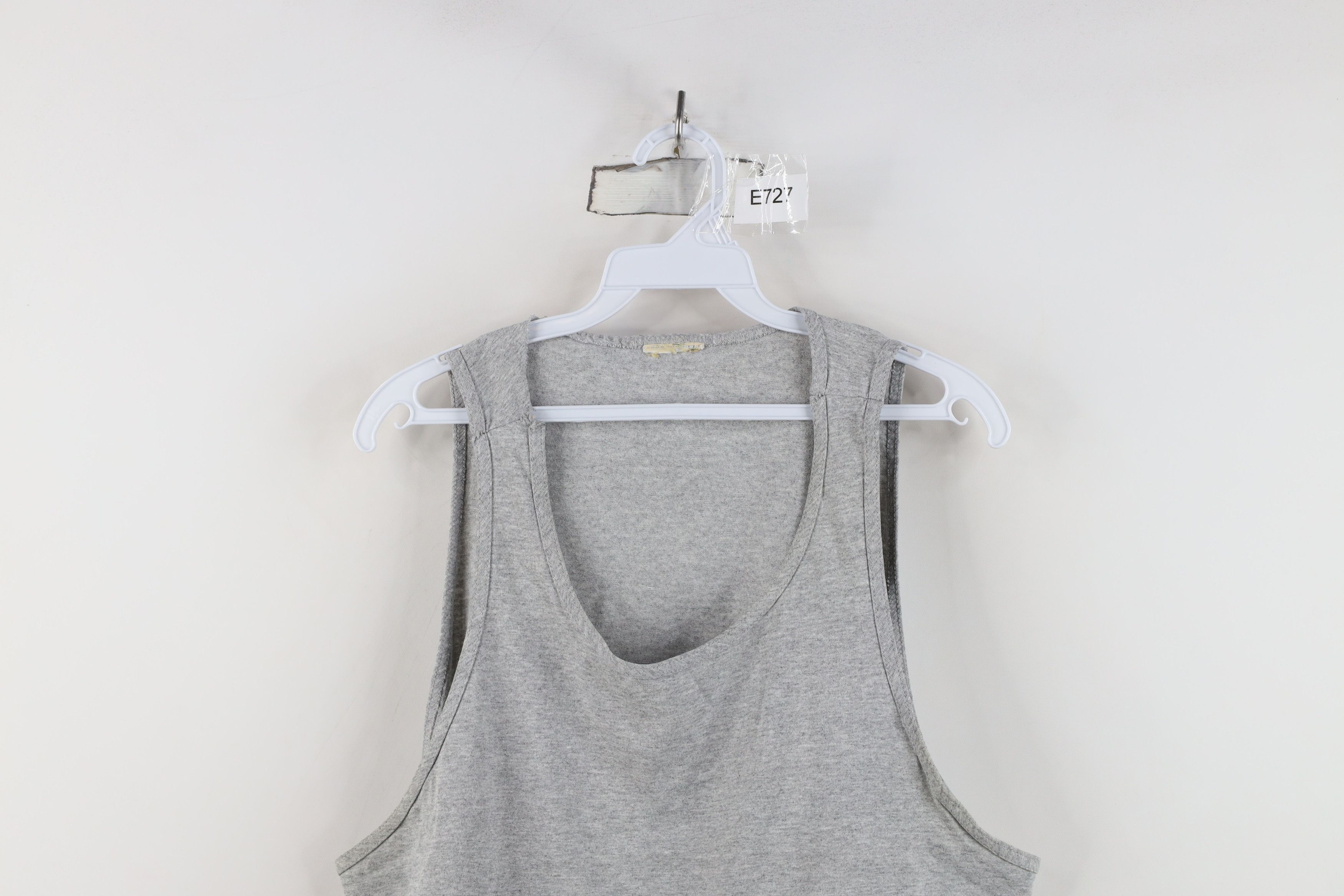 Vintage Vintage 90s Streetwear Blank Tank Top T-Shirt Heather Gray Size US XL / EU 56 / 4 - 2 Thumbnail