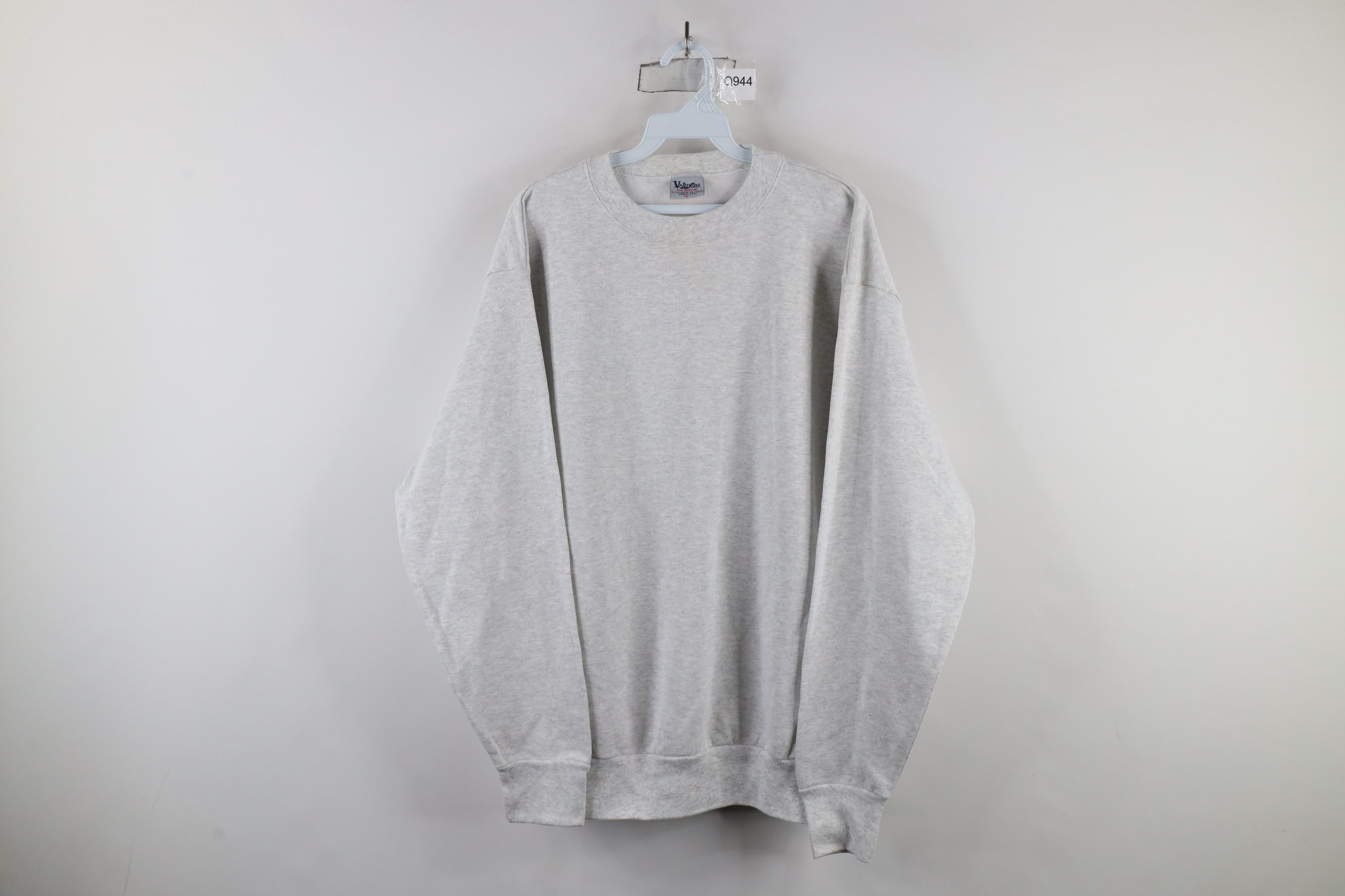Vintage Vintage 90s Streetwear Crewneck Sweatshirt Heather Gray USA Size US L / EU 52-54 / 3 - 1 Thumbnail