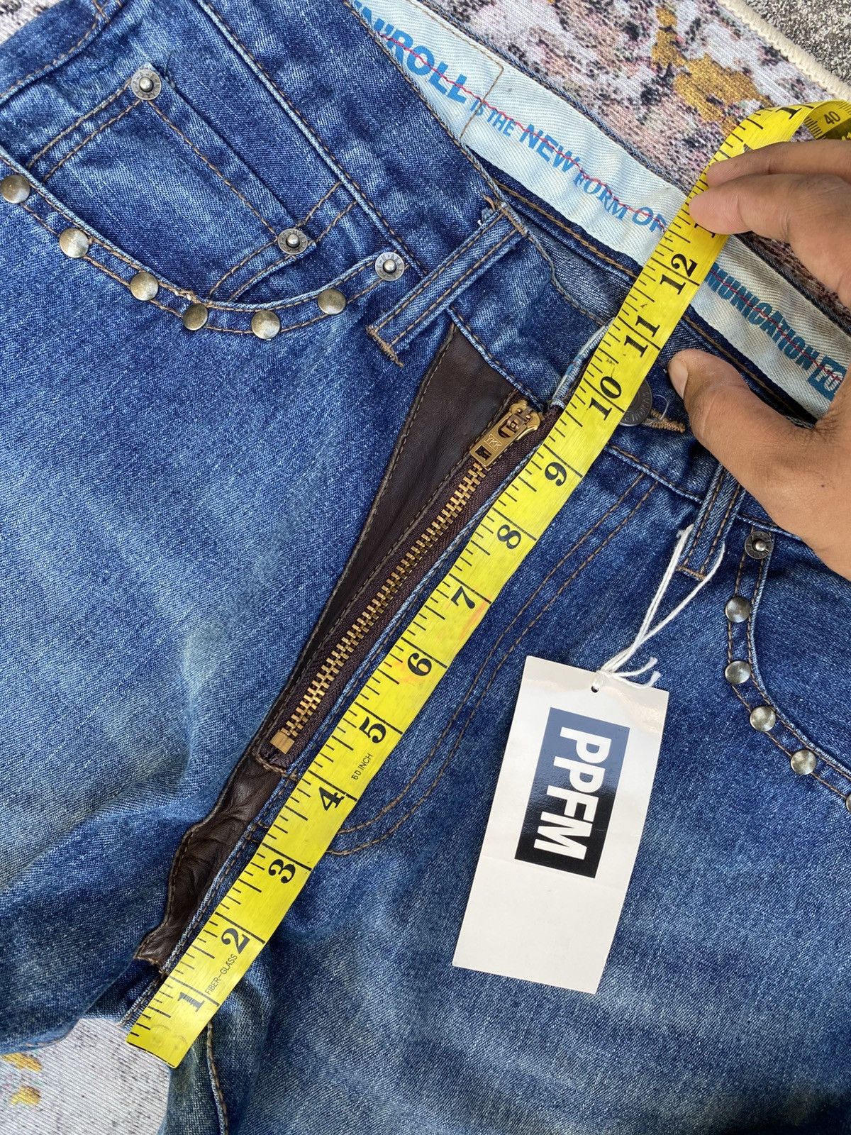 PPFM PPFM patchwork rebuild denim pants camouflage cargo pockets Size US 30 / EU 46 - 14 Thumbnail