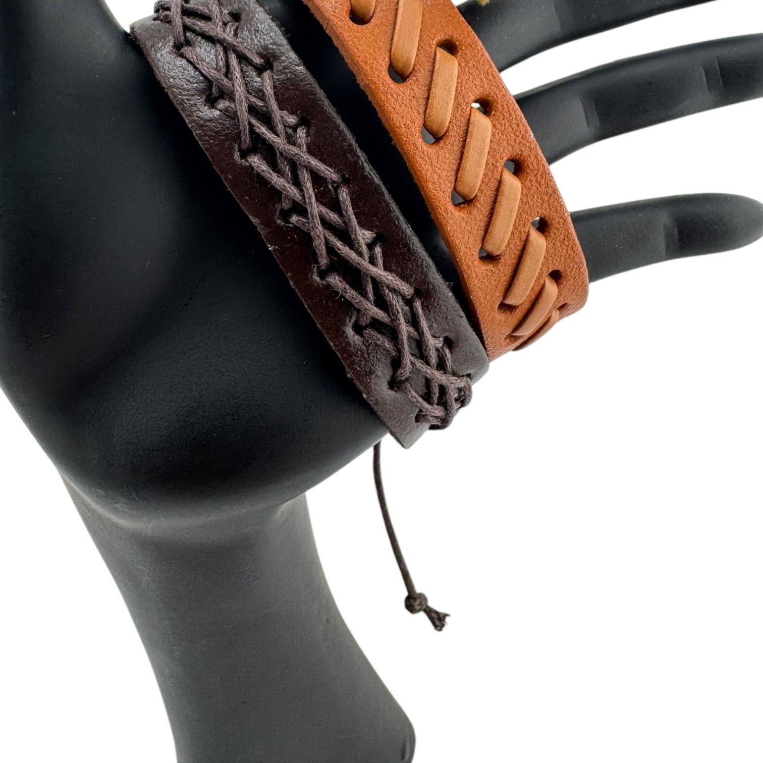 Other Outlaw's Oath Dual-Tone Leather Cuffs for Unbound Rebellion Size ONE SIZE - 1 Thumbnail