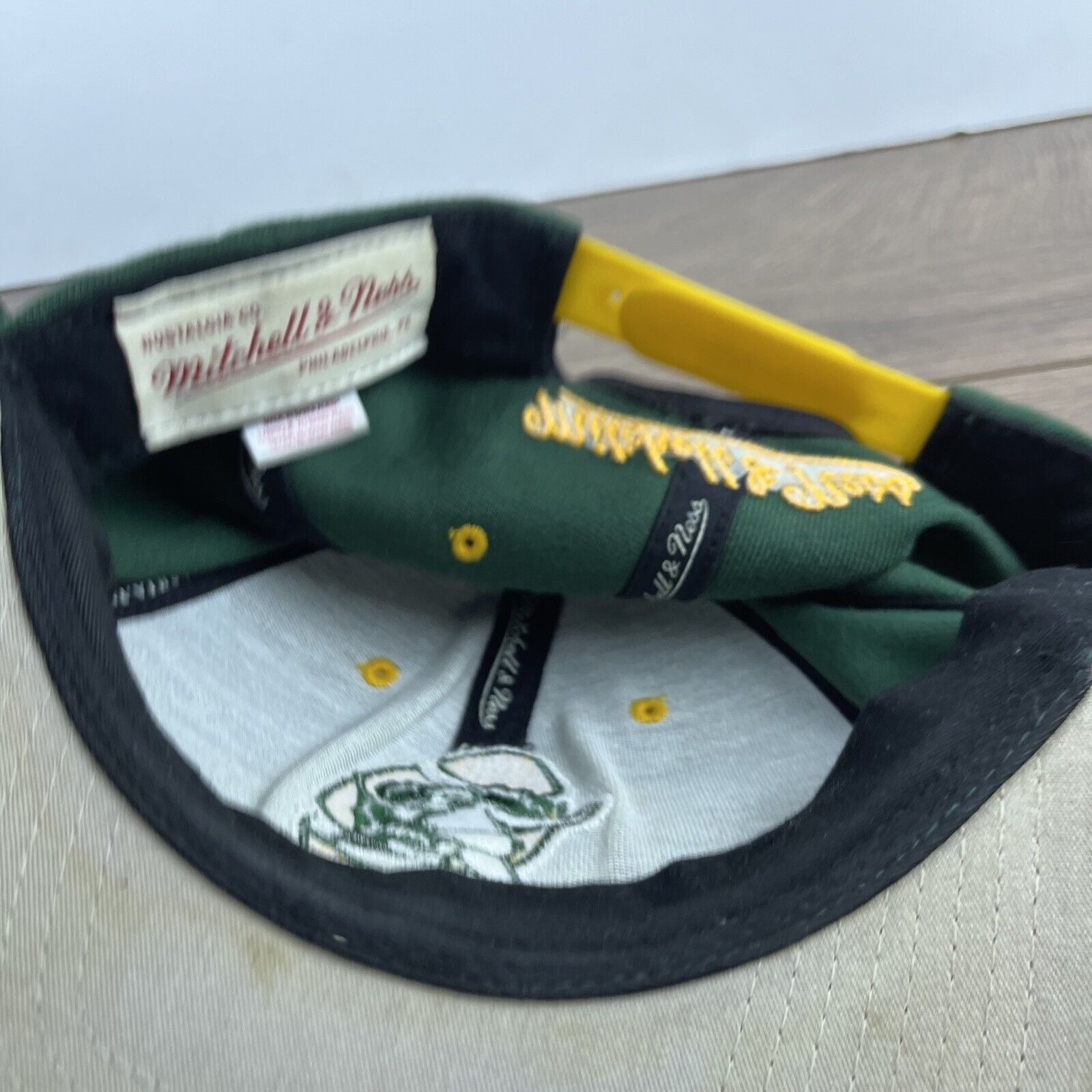 Mitchell & Ness Vintage Green Bay Packers Hat Green Hat Snapback Adjustable Size ONE SIZE - 15 Thumbnail