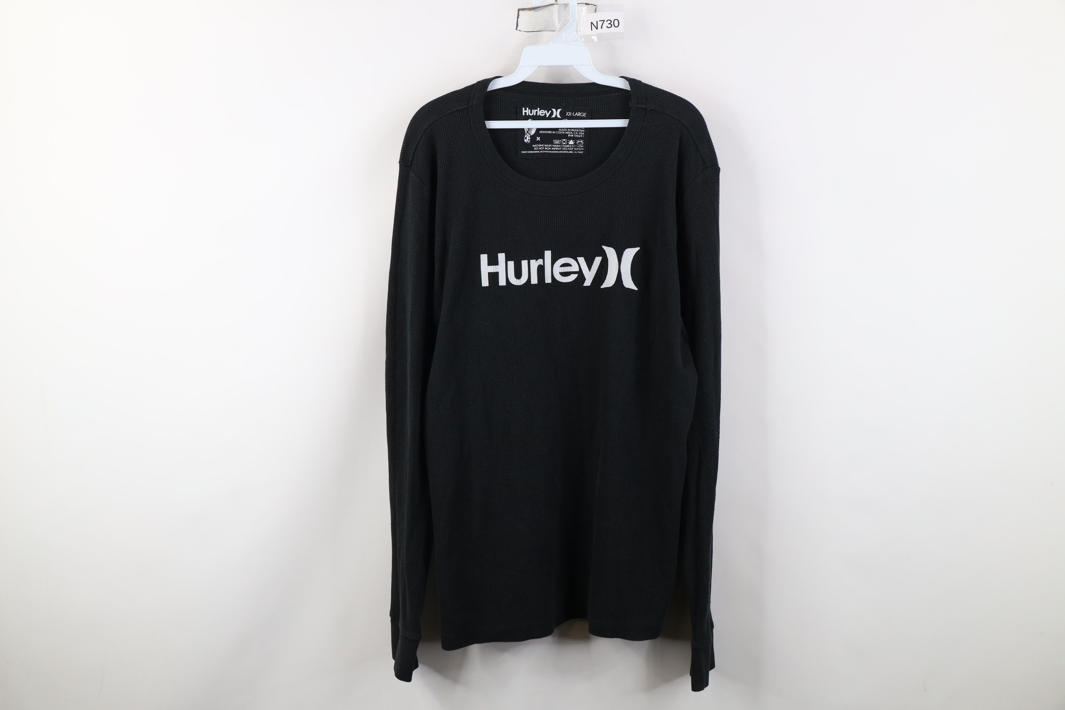 Hurley Vintage Y2K Hurley Surfing Spell Thermal Waffle Knit T-Shirt Size US XXL / EU 58 / 5 - 1 Thumbnail