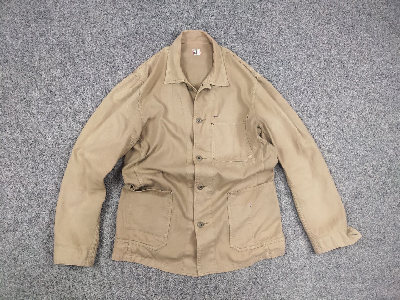 Japanese Brand Vintage Boston Nine Japan Canvas Tactical Work beige Jacket Size US L / EU 52-54 / 3 - 10 Thumbnail