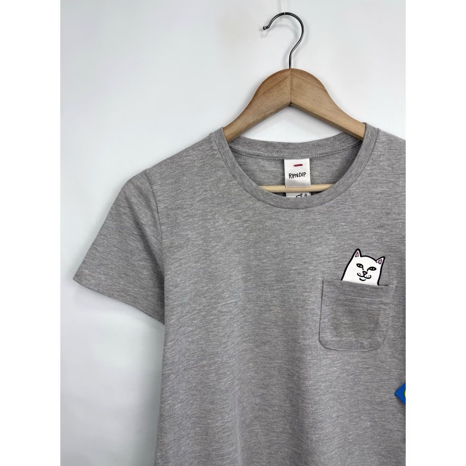 RIPNDIP RIPNDIP T-Shirt Cat Pocket NWT Lord Nermal Gray M Womens Size M / US 6-8 / IT 42-44 - 3 Thumbnail