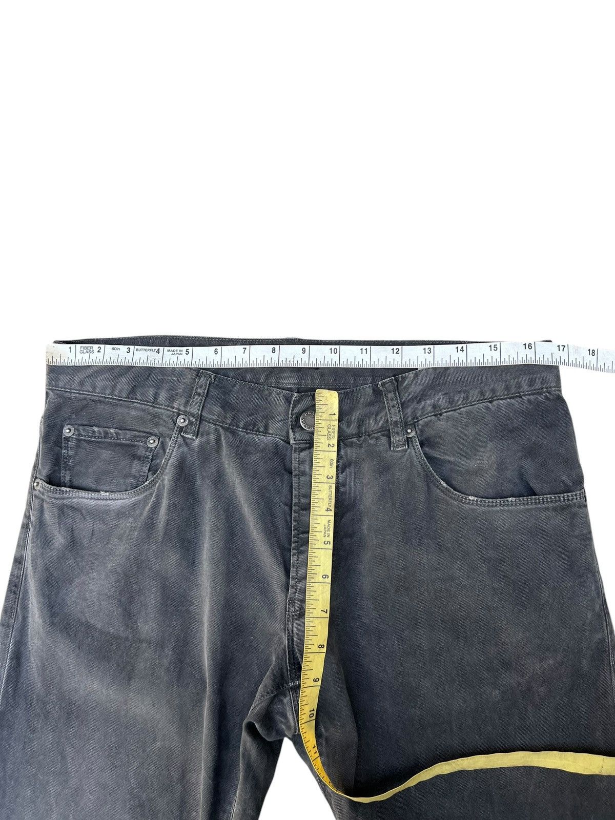 Distressed Prada Waxed Jeans