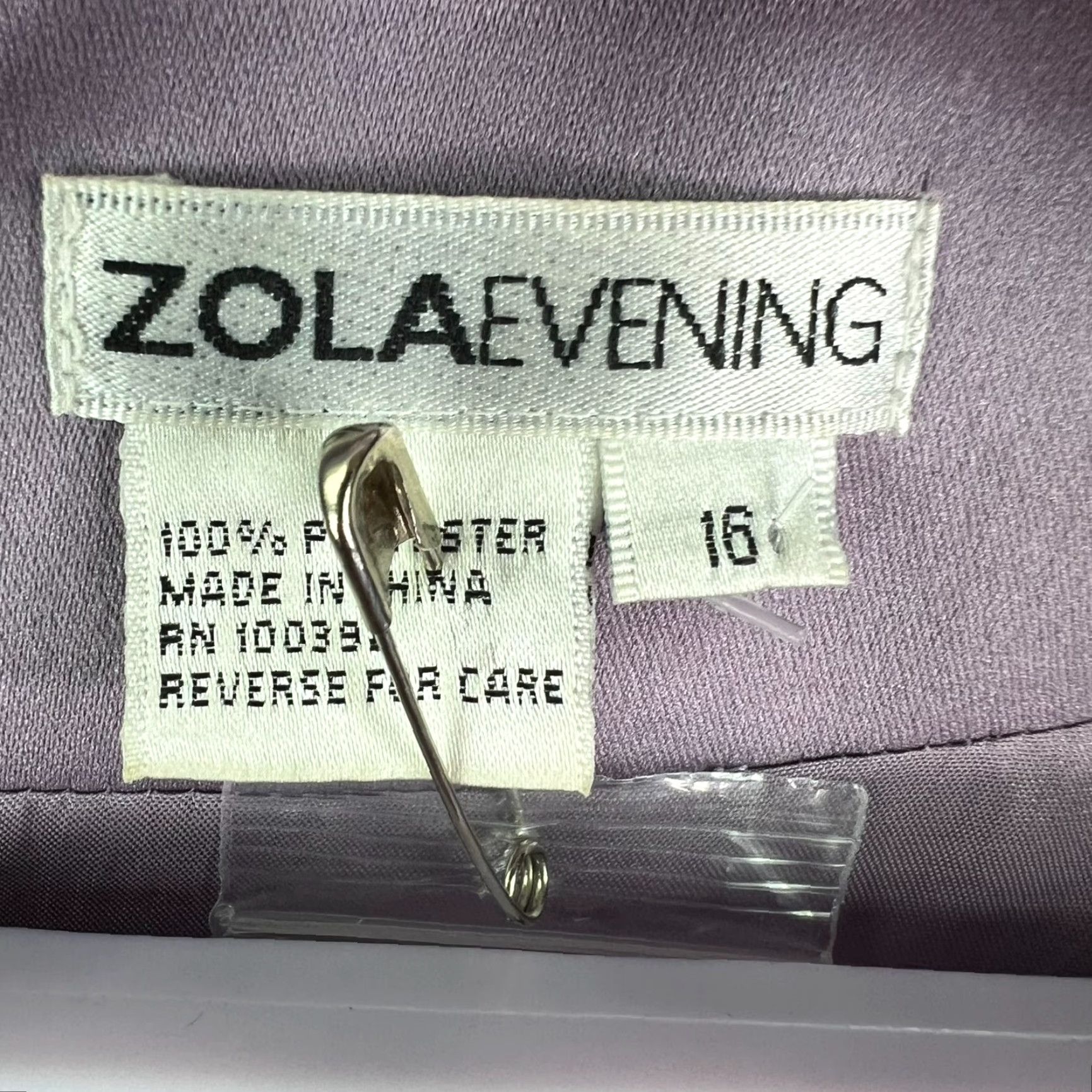 Vintage ZOLA Evening Wear Leaf Pattern Blazer Womens Size 16 Purple Size XXL / US 16-18 / IT 52-54 - 3 Thumbnail