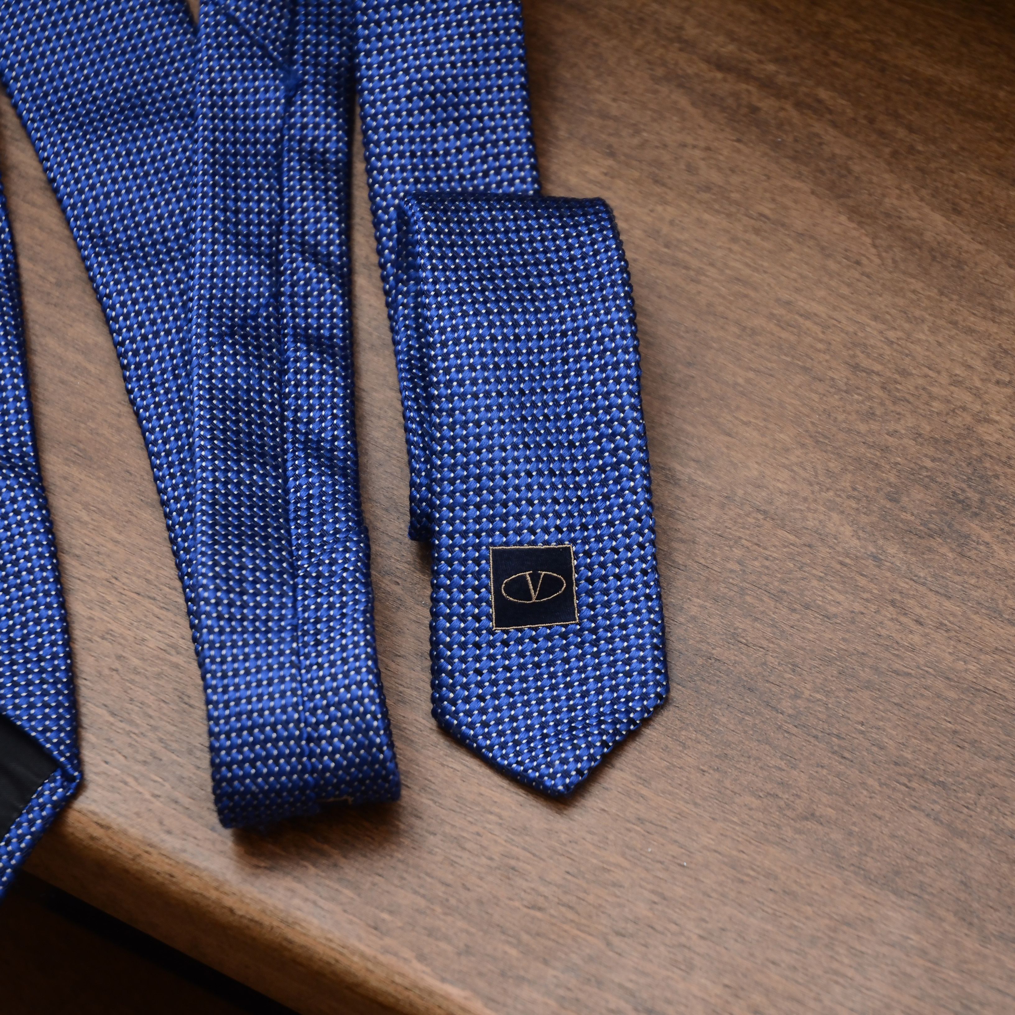 Valentino VALENTINO Cravatte Micro Printed Boho Silk Luxury Neck Tie Size ONE SIZE - 6 Thumbnail