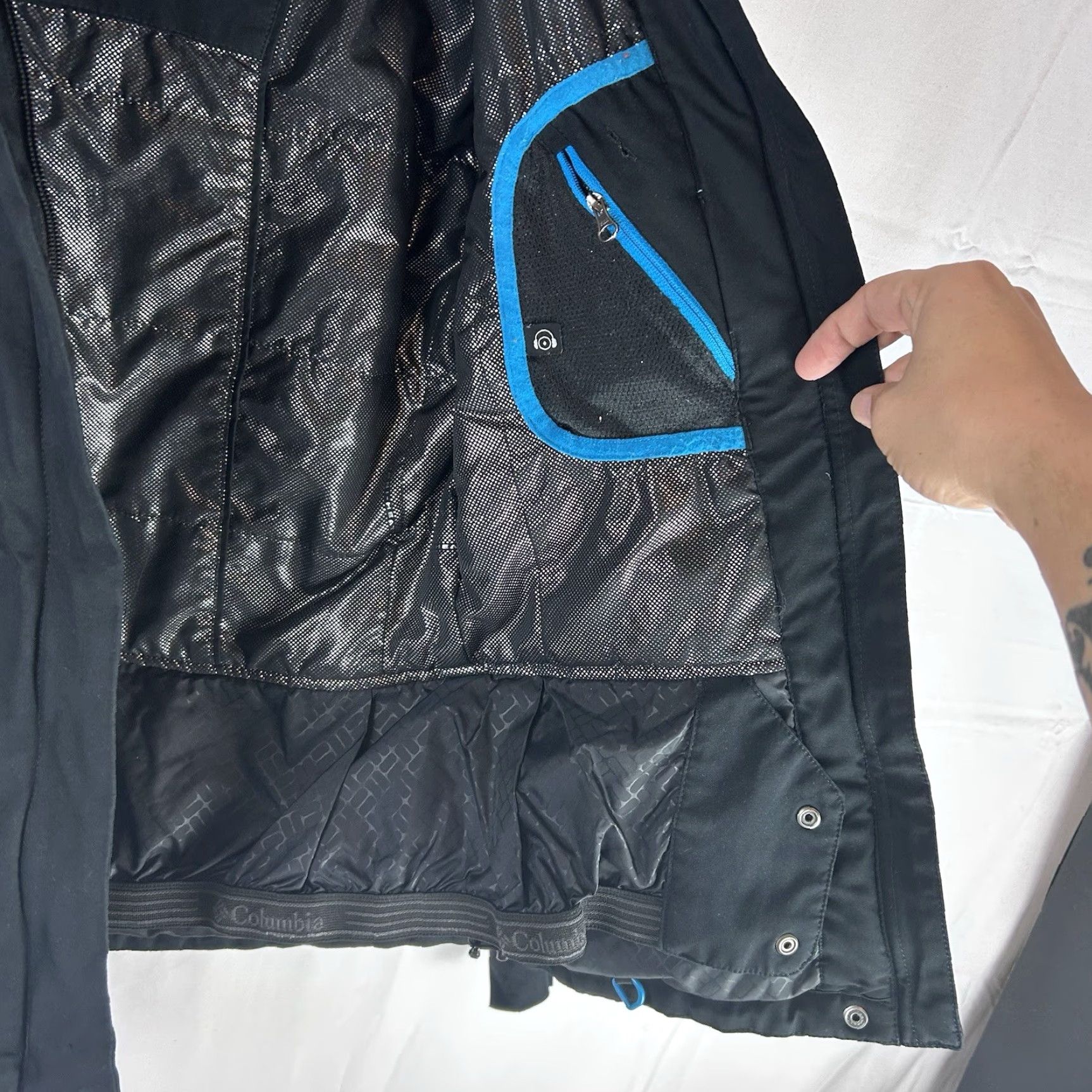 Vintage Columbia Jacket Womens XS Omni Heat Black - No Hood - Regular Fit - Mid-Length - Softshell - Heated - Outdoor - Fall Winter - Machine Washable Size XS / US 0-2 / IT 36-38 - 5 Thumbnail