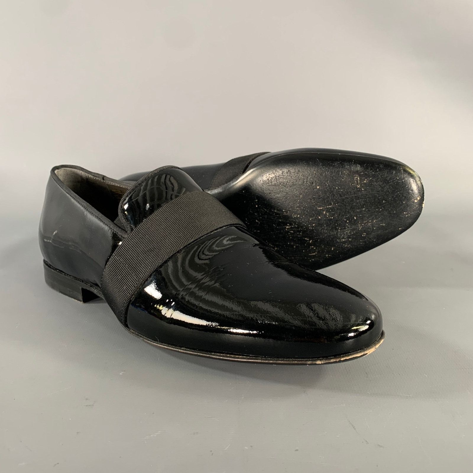 Lanvin LANVIN Size 8 Black Patent Leather Slip On Loafers Size US 8 / EU 41 - 7 Thumbnail