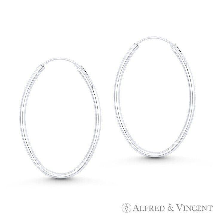 Other Oval Tube Lightweight Hollow Hoop Earrings Size ONE SIZE - 1 Preview
