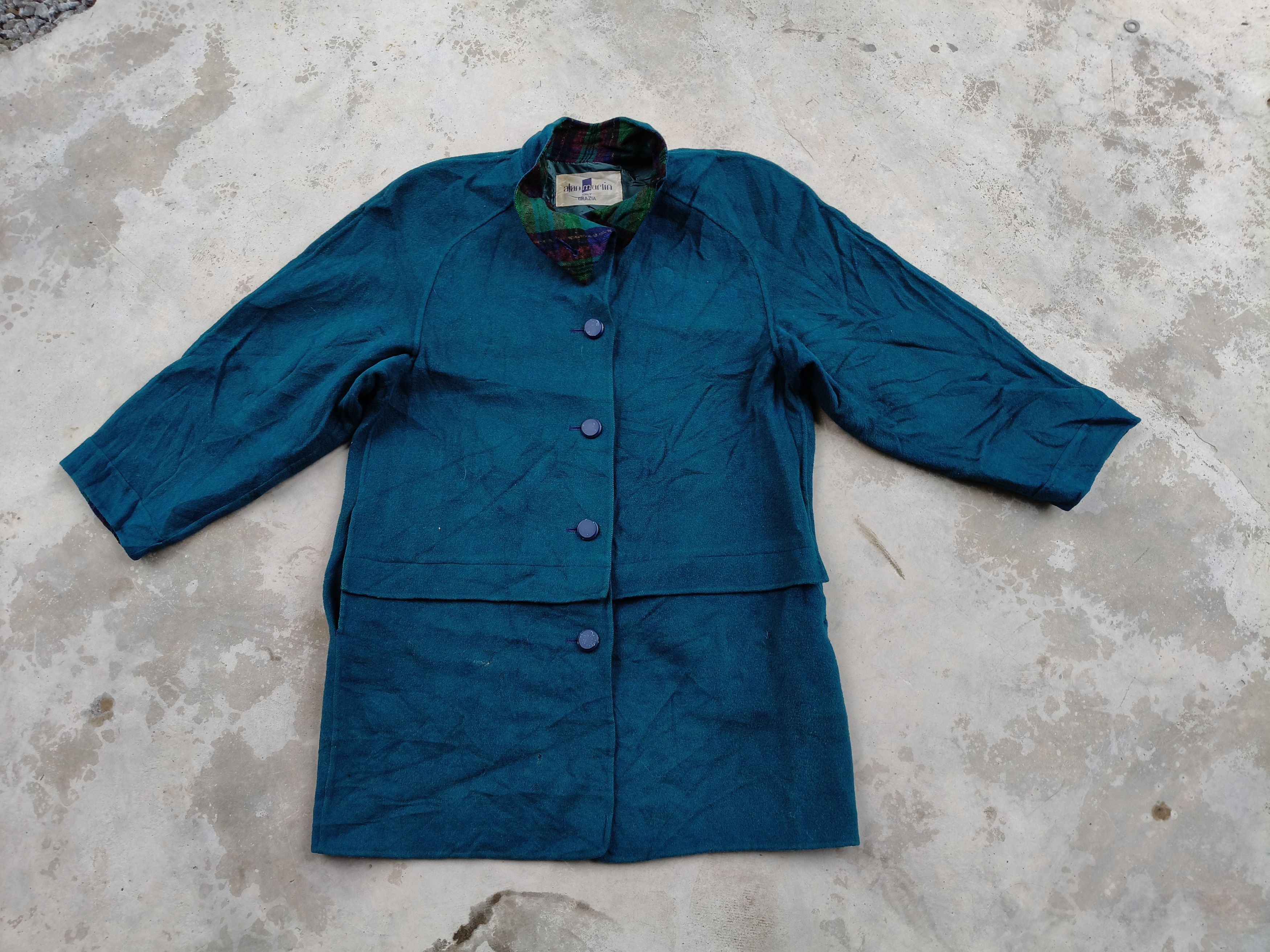 Designer × Japanese Brand × Vintage Alan Martin Wool Button up Jacket Size L / US 10 / IT 46 - 3 Thumbnail