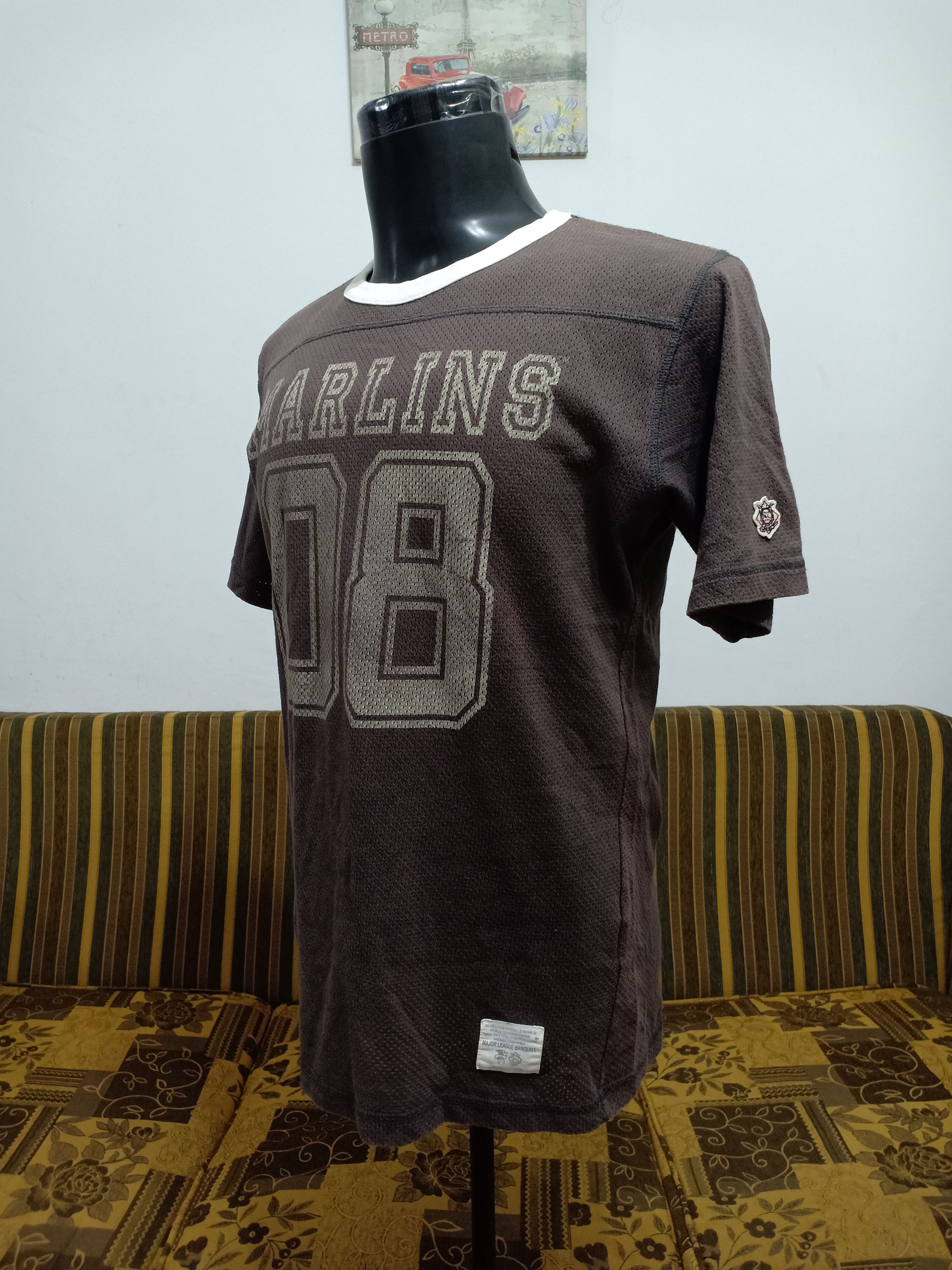 Uniqlo Uniqlo@2007 Vintage Style Marlins 08 Baseball Mesh Style Size US L / EU 52-54 / 3 - 1 Thumbnail