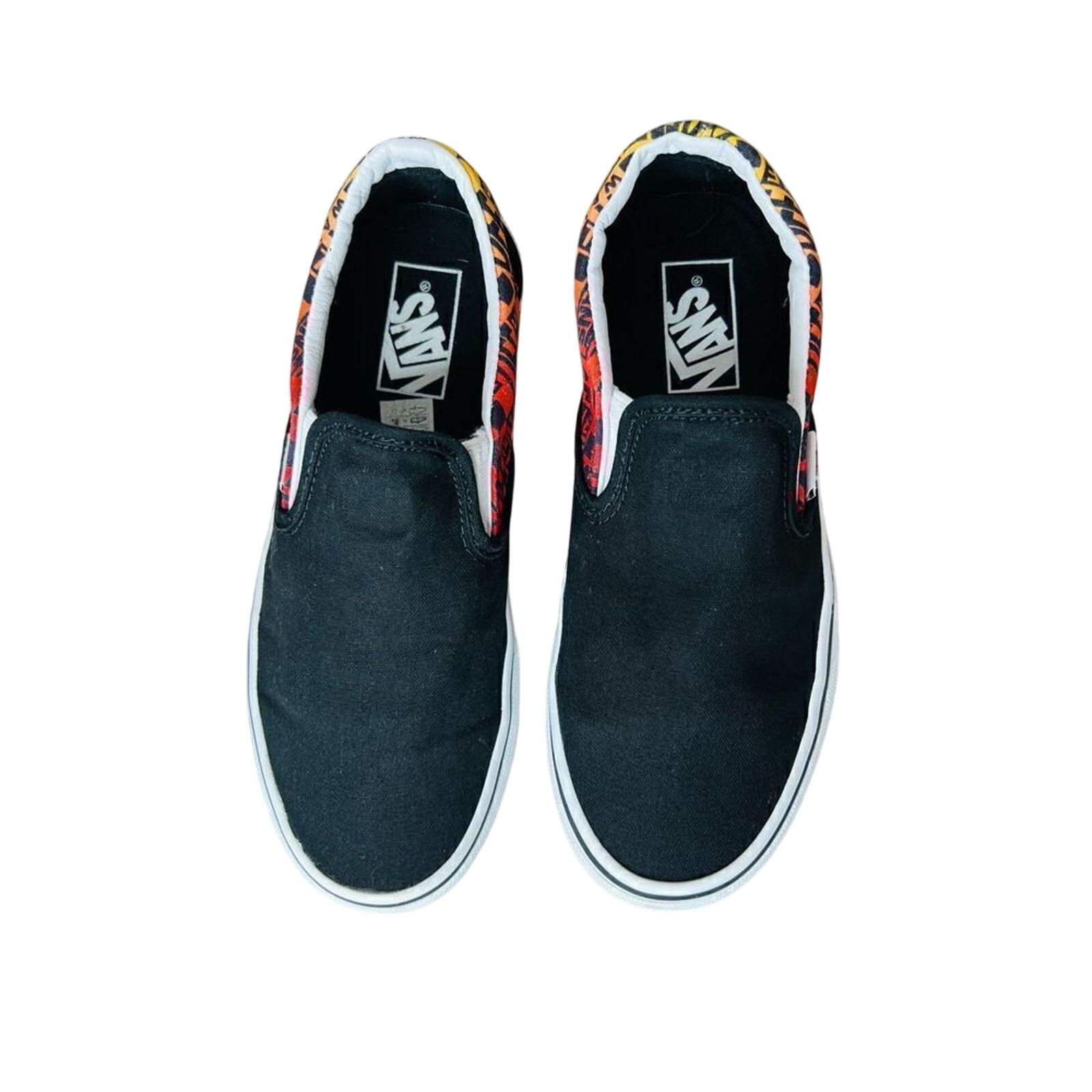 Vans Vans Unisex Flame Skate Black Loafer Slip On Shoe M5.5/W7 Size US 5.5 / EU 38 - 4 Thumbnail