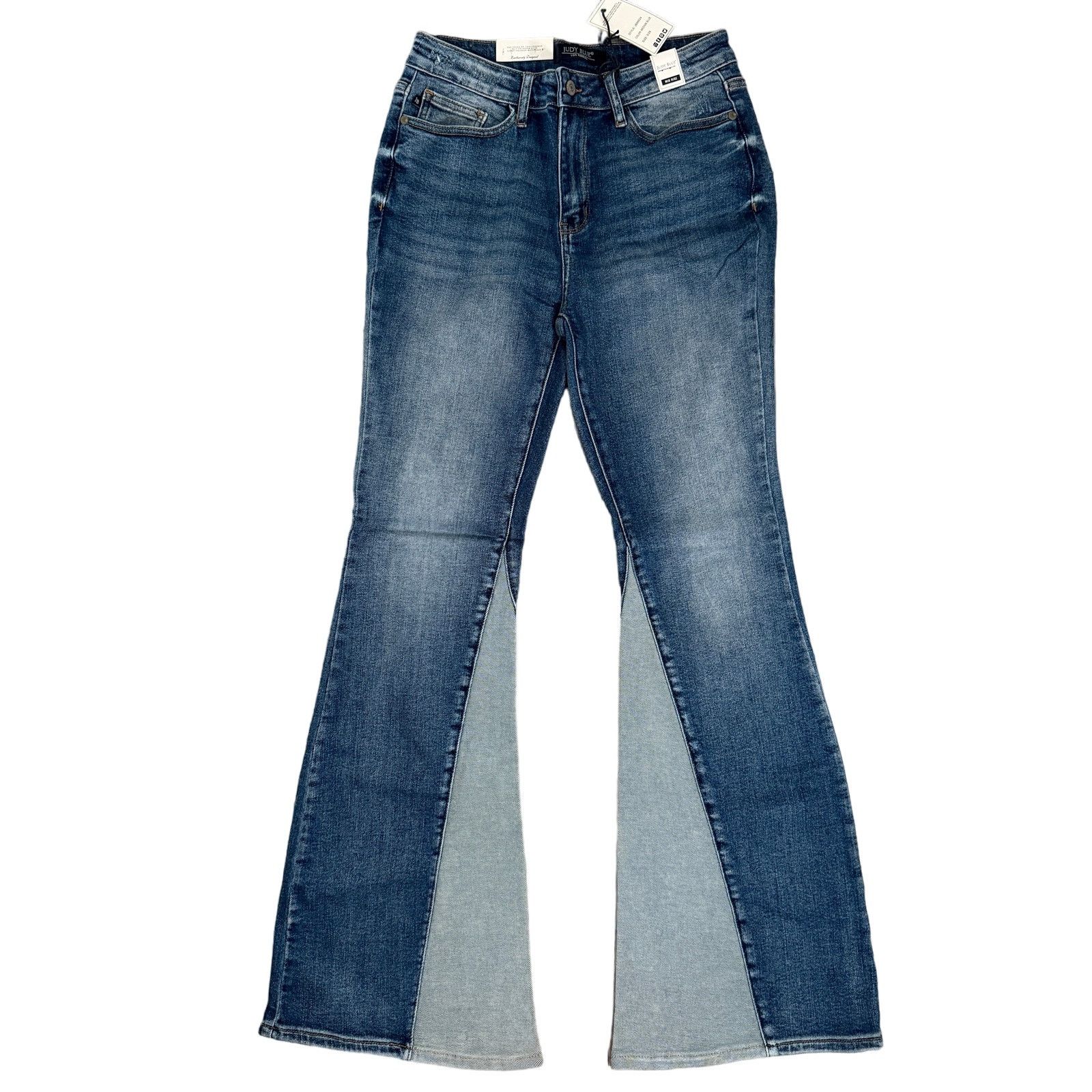 Judy Blue Judy Blue Mid Rise Flare Fit Leg Jeans Inseam Panel 13 31 Size 31" - 2 Thumbnail