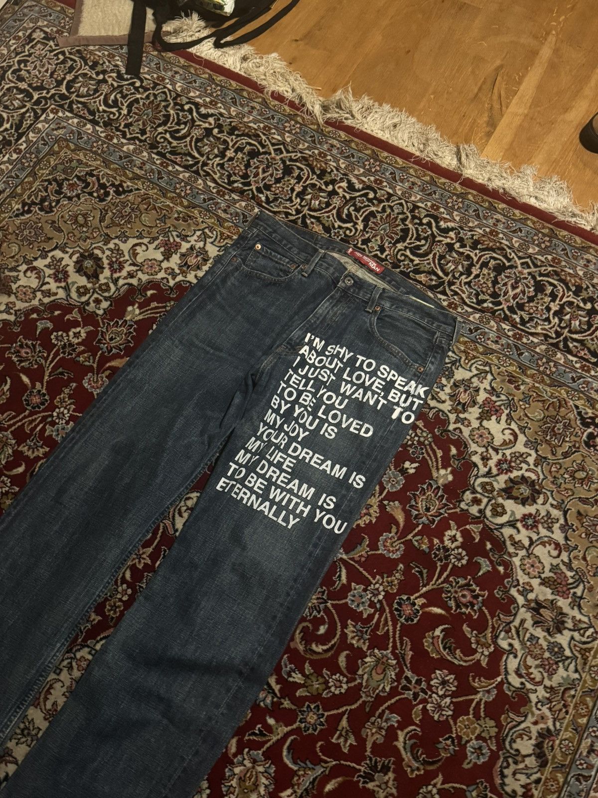 Junya Watanabe × Levi's S/S 2001 Junya Watanabe poem jeans Size US 33 - 5 Thumbnail