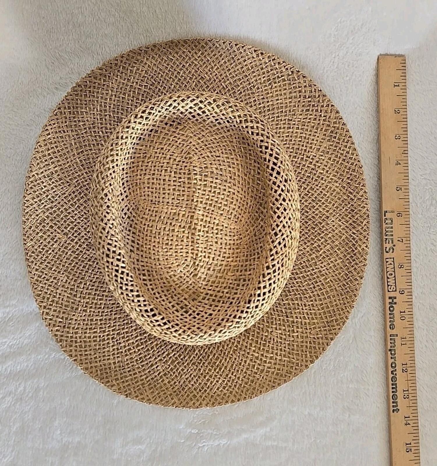 Other Vintage GREEN CLUB Fits All Straw Golf Hat Floral Band OS Size ONE SIZE - 9 Thumbnail