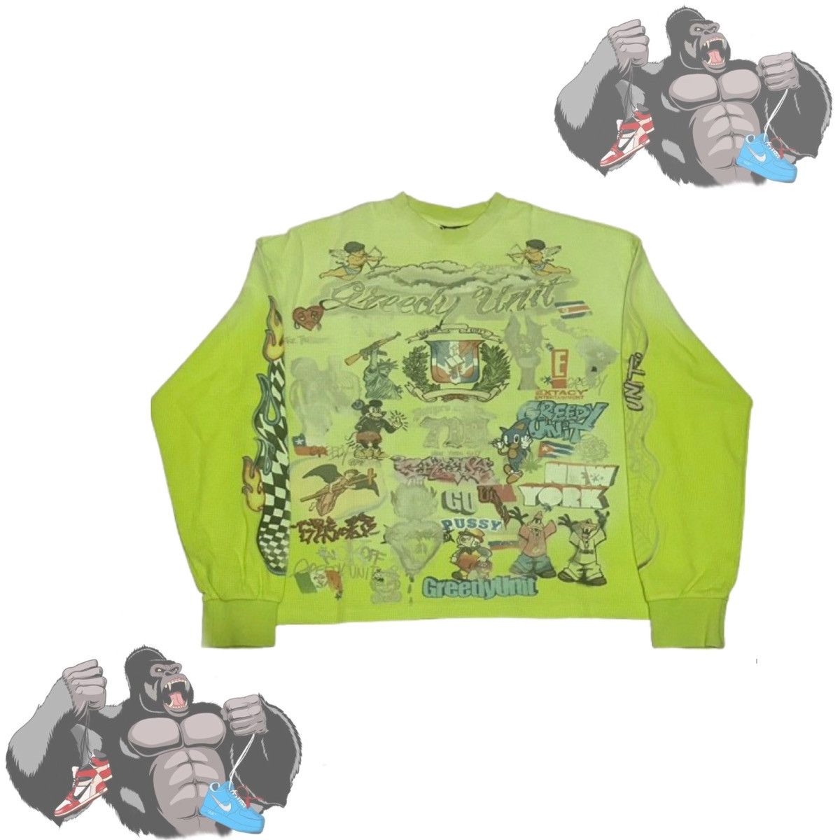 Greedy Unit Greedy Unit All Over Print Thermal Green Size US M / EU 48-50 / 2 - 1 Thumbnail