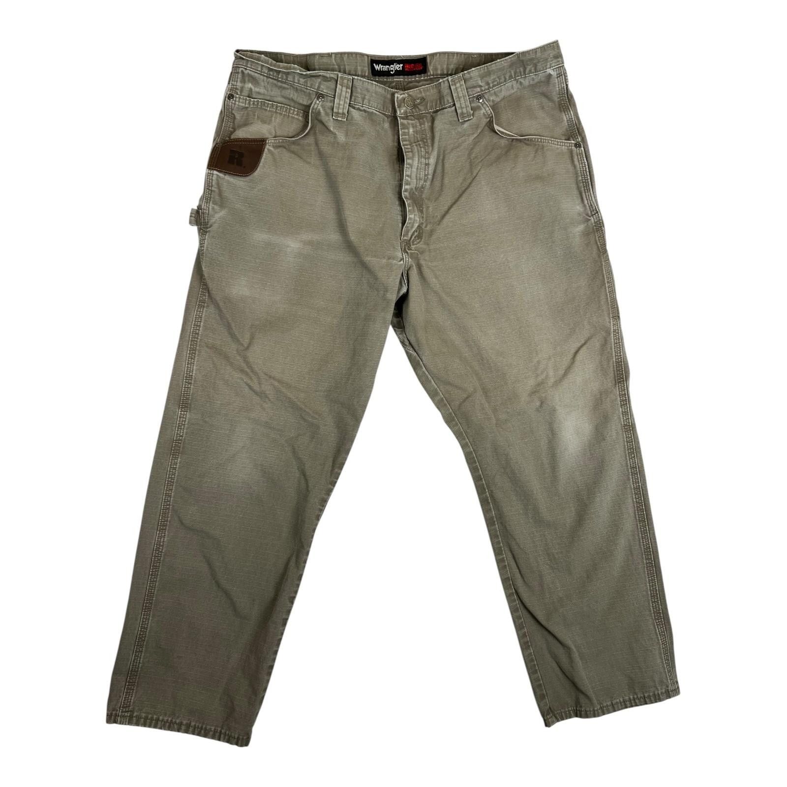 Wrangler Wrangler Riggs Workwear Pants Mens 40x30 Green Carpenter Uti Size US 40 / EU 56 - 1 Thumbnail