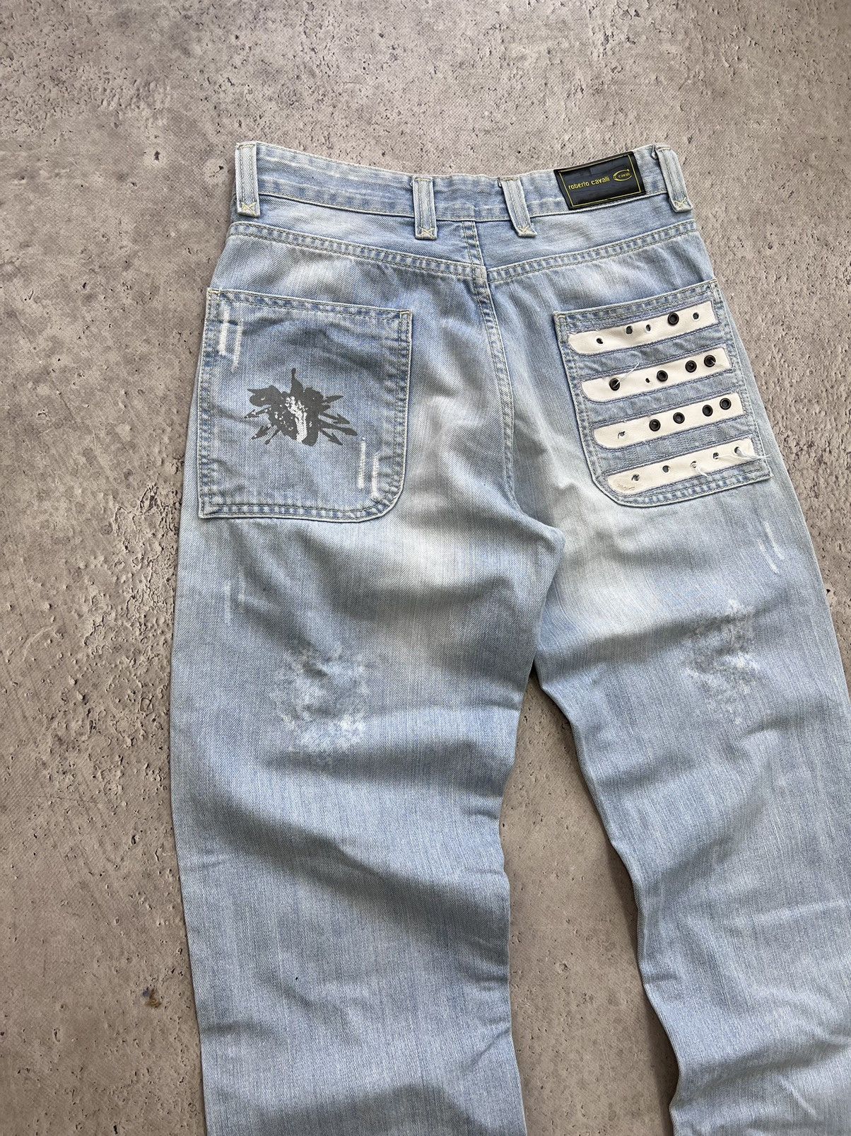 Japanese Brand × Vintage Vintage Distressed Denim Pants Cavalli Style Jeans Size US 30 / EU 46 - 9 Thumbnail