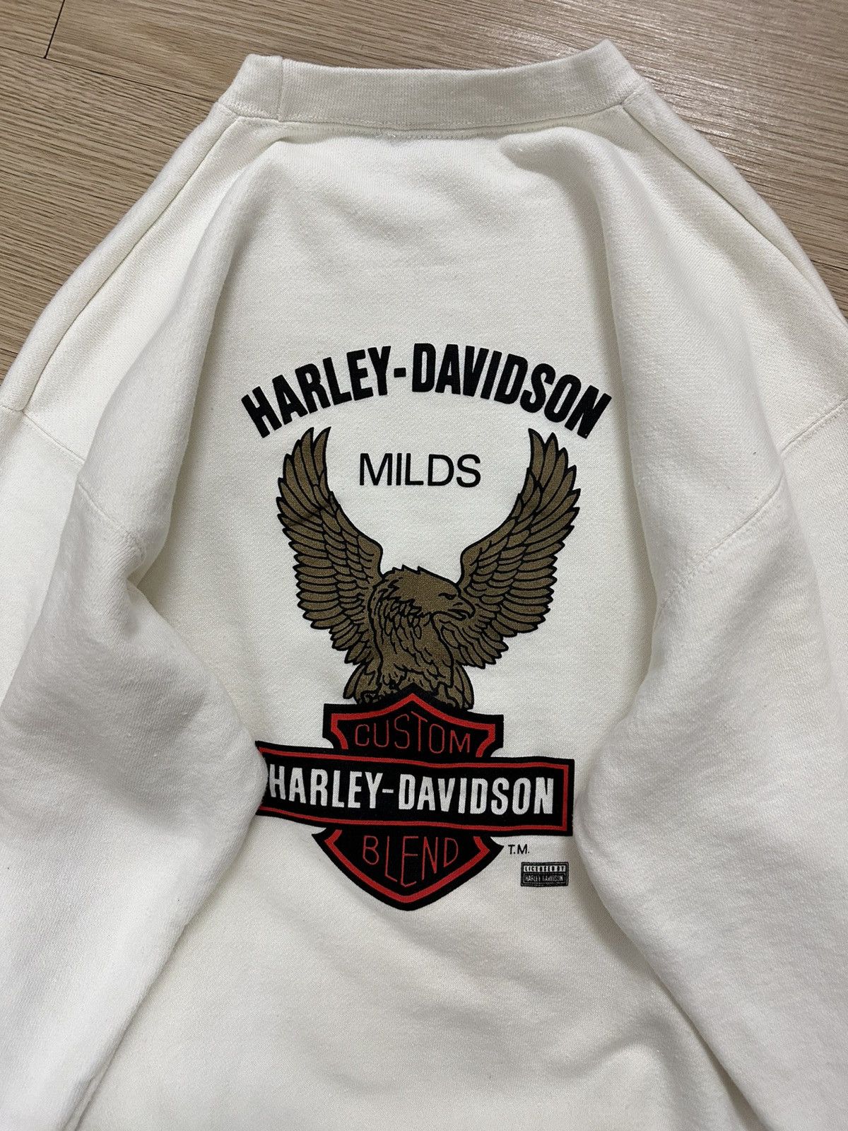 Beauty Beast × Harley Davidson × Vintage Rare Vintage Harley Davidson Milds Custom Blend Sweatshirt Size US M / EU 48-50 / 2 - 7 Thumbnail
