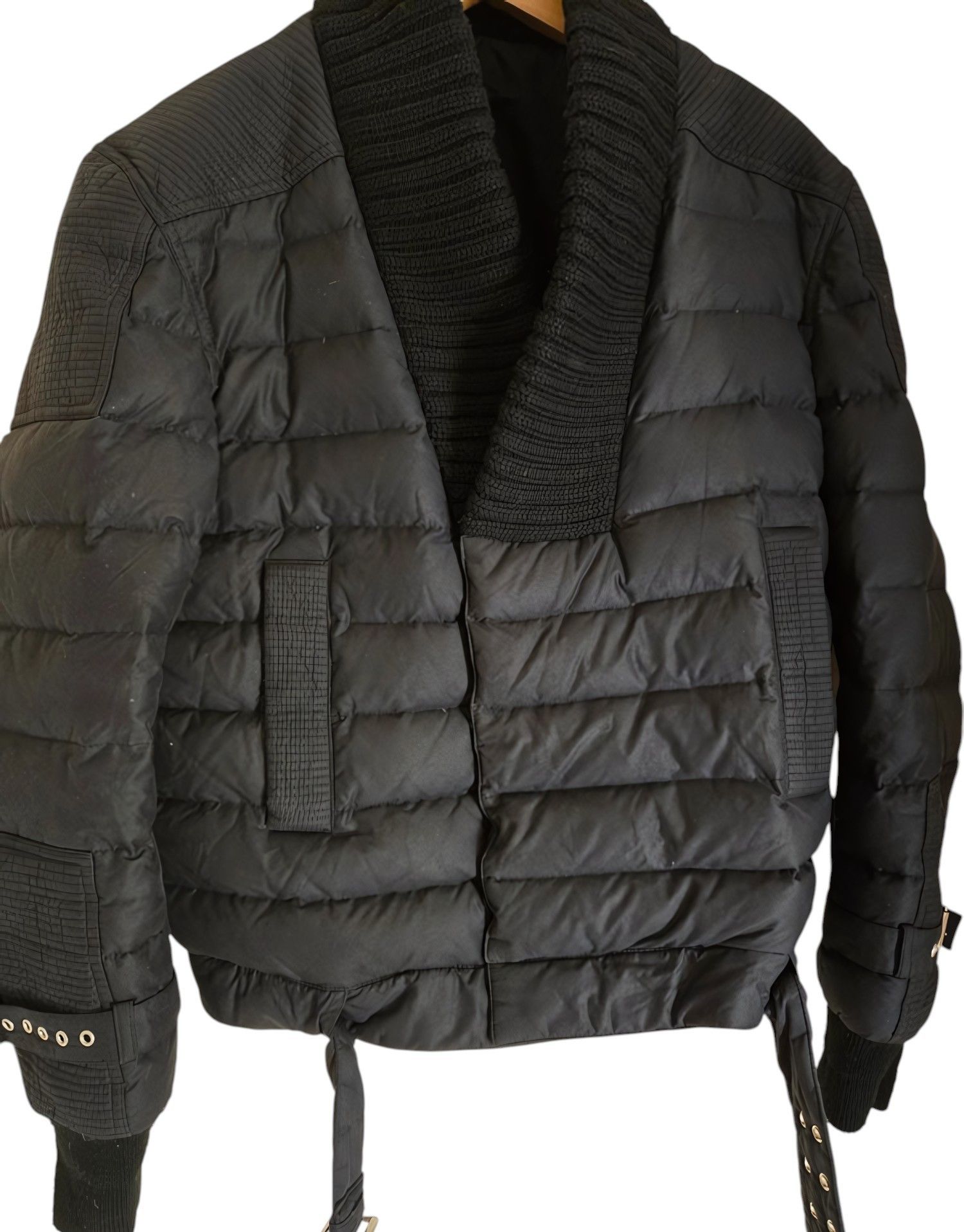 Balmain GOOSE DOWN PADDED BIKER JACKET Size US M / EU 48-50 / 2 - 6 Thumbnail