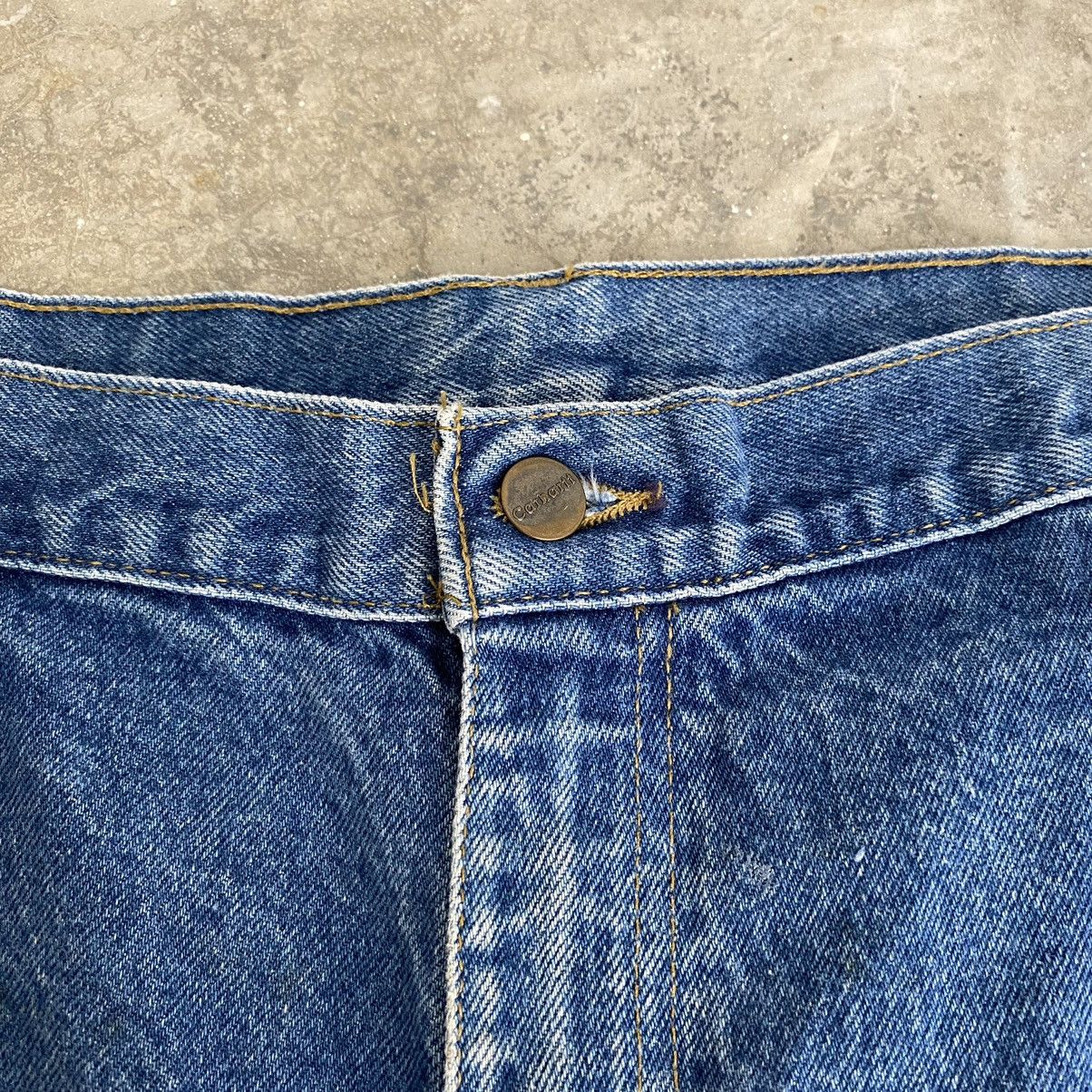 Carhartt VTG Carhartt Double Knee Faded Blue Dirty Carpenter Denim Size US 38 / EU 54 - 8 Thumbnail