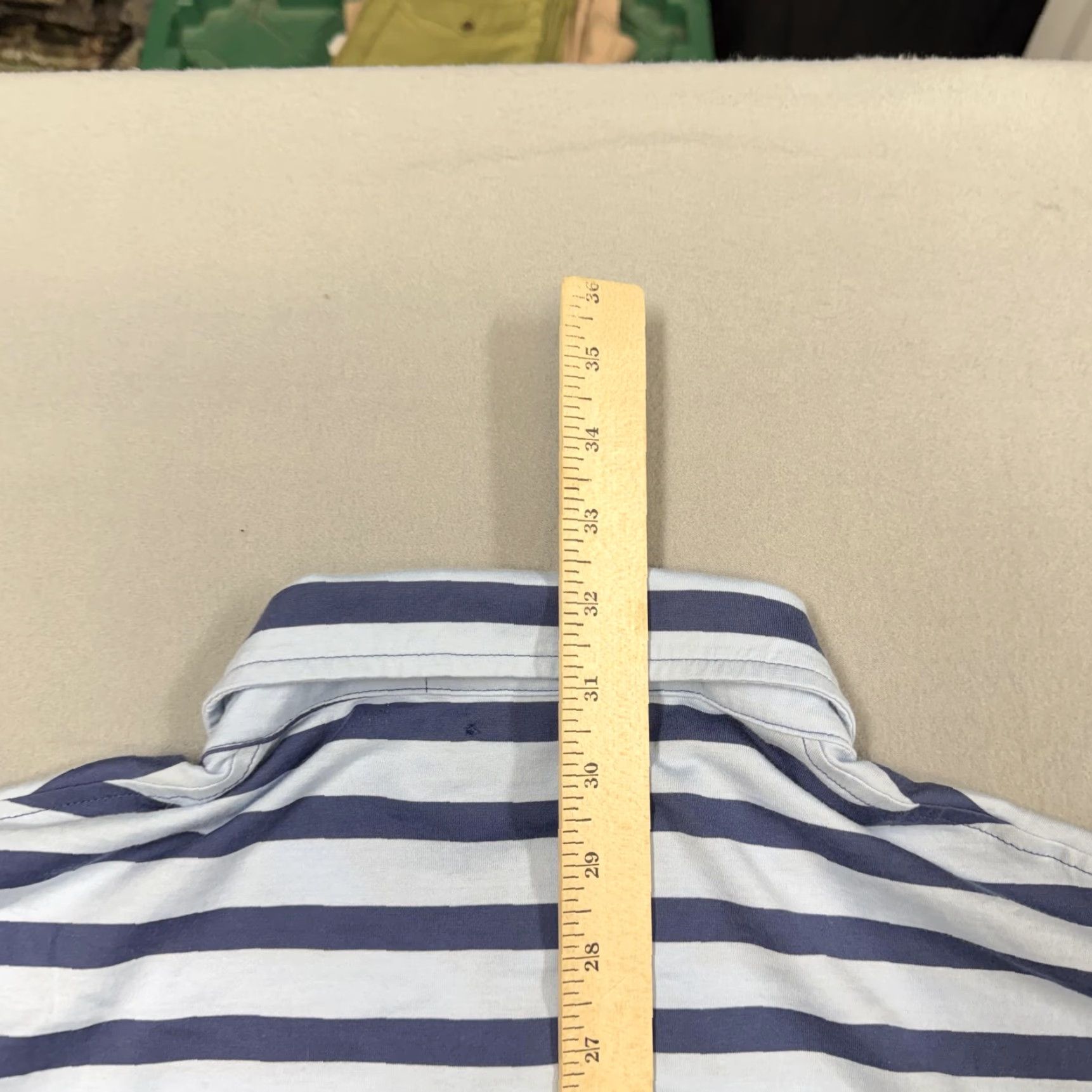 Polo Ralph Lauren Polo By Ralph Lauren Polo Shirt 2XL Blue Stripe Custom Slim Fit Pocket Mens Size US XXL / EU 58 / 5 - 8 Thumbnail