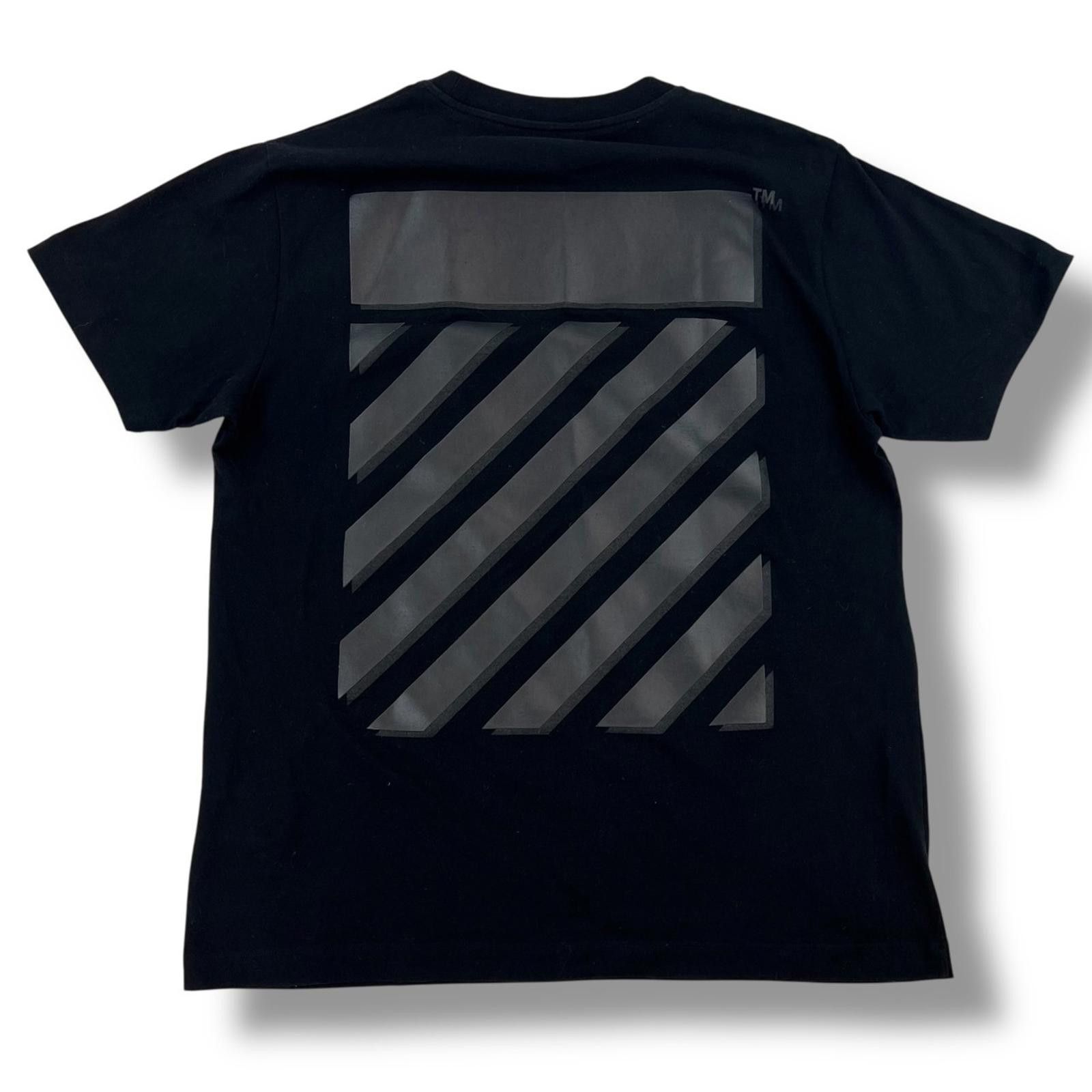 Off-White Off-White Rubber Diagonal T-Shirt Black Size US XXL / EU 58 / 5 - 2 Thumbnail