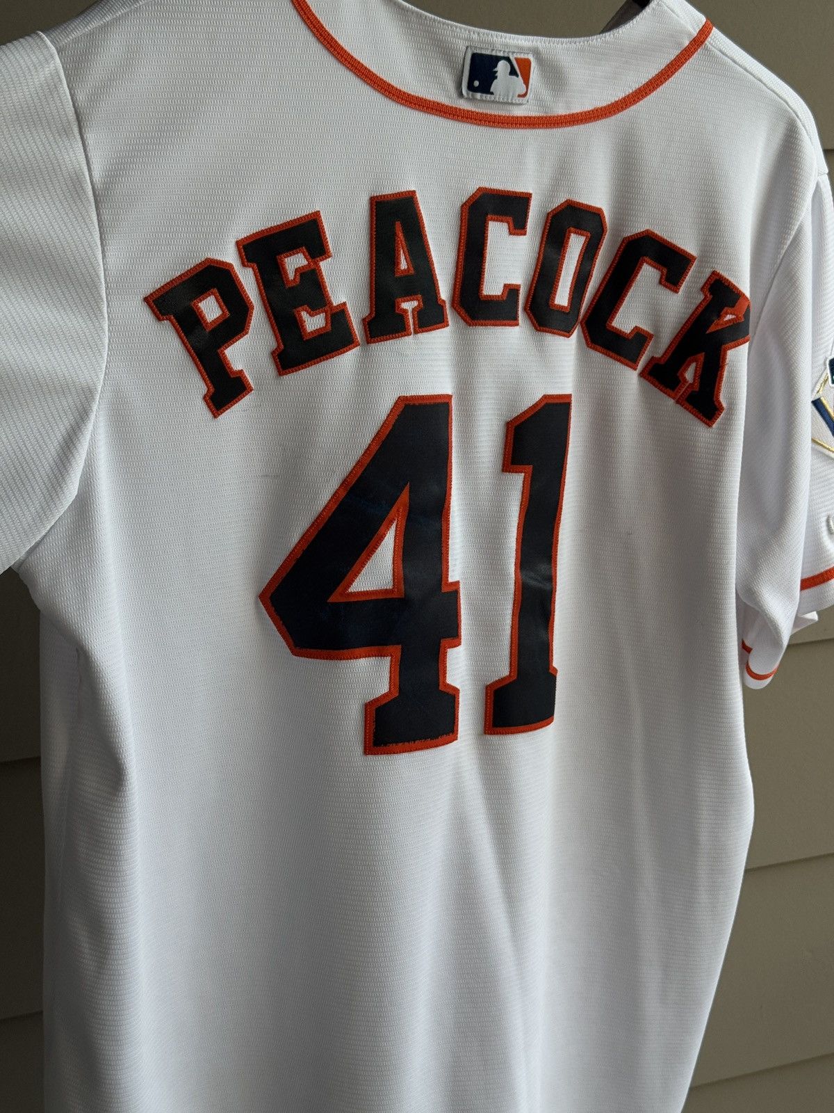 Majestic HOUSTON ASTROS BRAD PEACOCK MAJESTIC 2017 Jersey made in USA Size US L / EU 52-54 / 3 - 6 Thumbnail