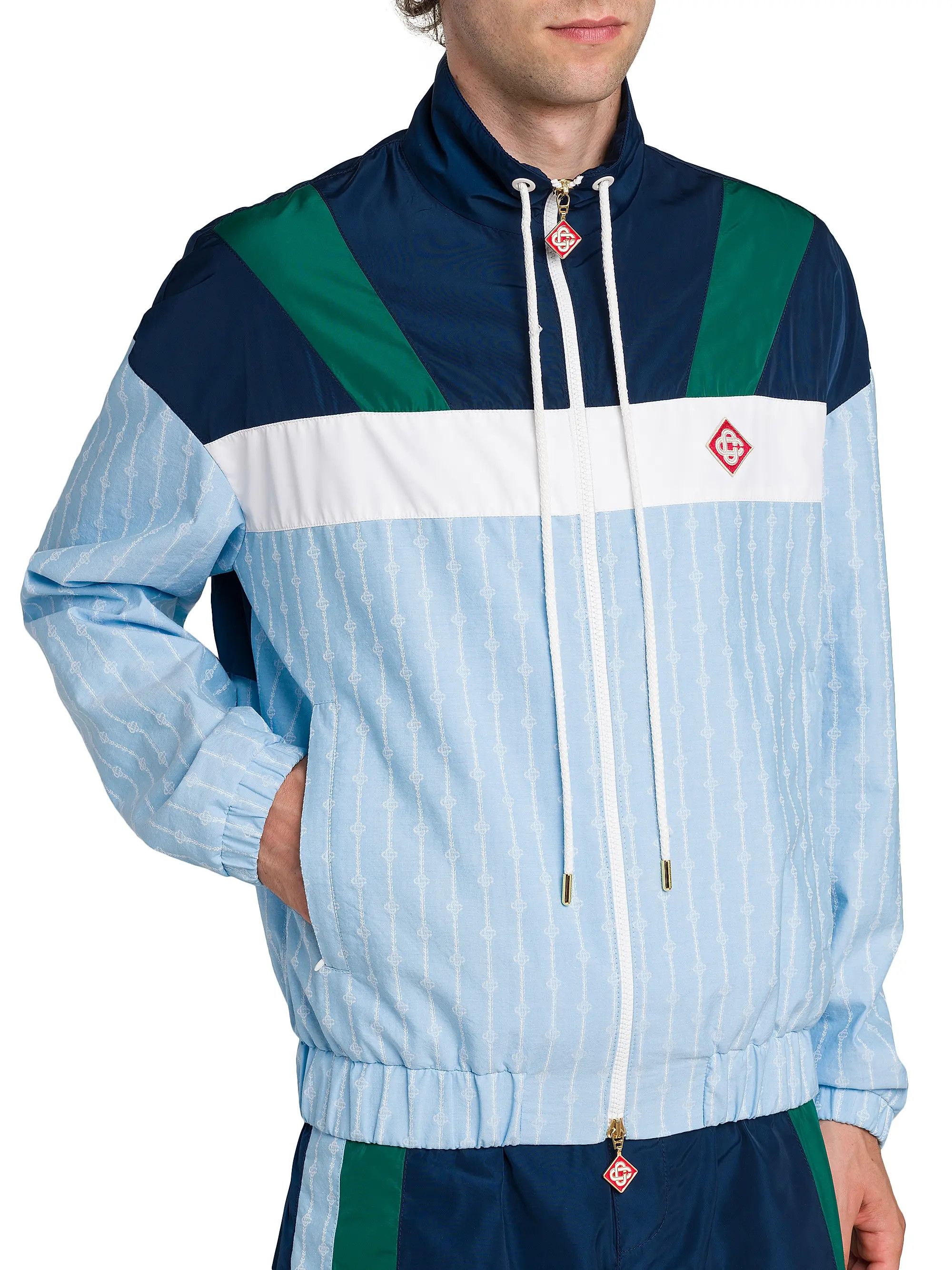 Casablanca os11x0725 Nylon Track Jacket in Multicolor Size US M / EU 48-50 / 2 - 6 Thumbnail