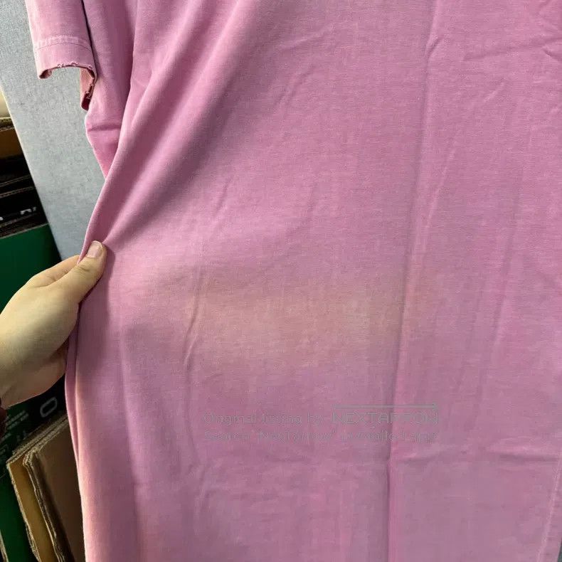 Balenciaga Balenciaga Distressed Pink Tower Short Sleeve Size US S / EU 44-46 / 1 - 6 Thumbnail