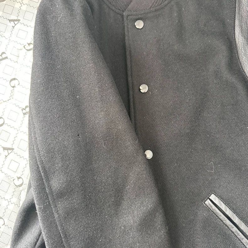 Saint Laurent Paris Saint Laurent Paris YSL Classic Black Wool Leather Basebal Size US L / EU 52-54 / 3 - 4 Thumbnail