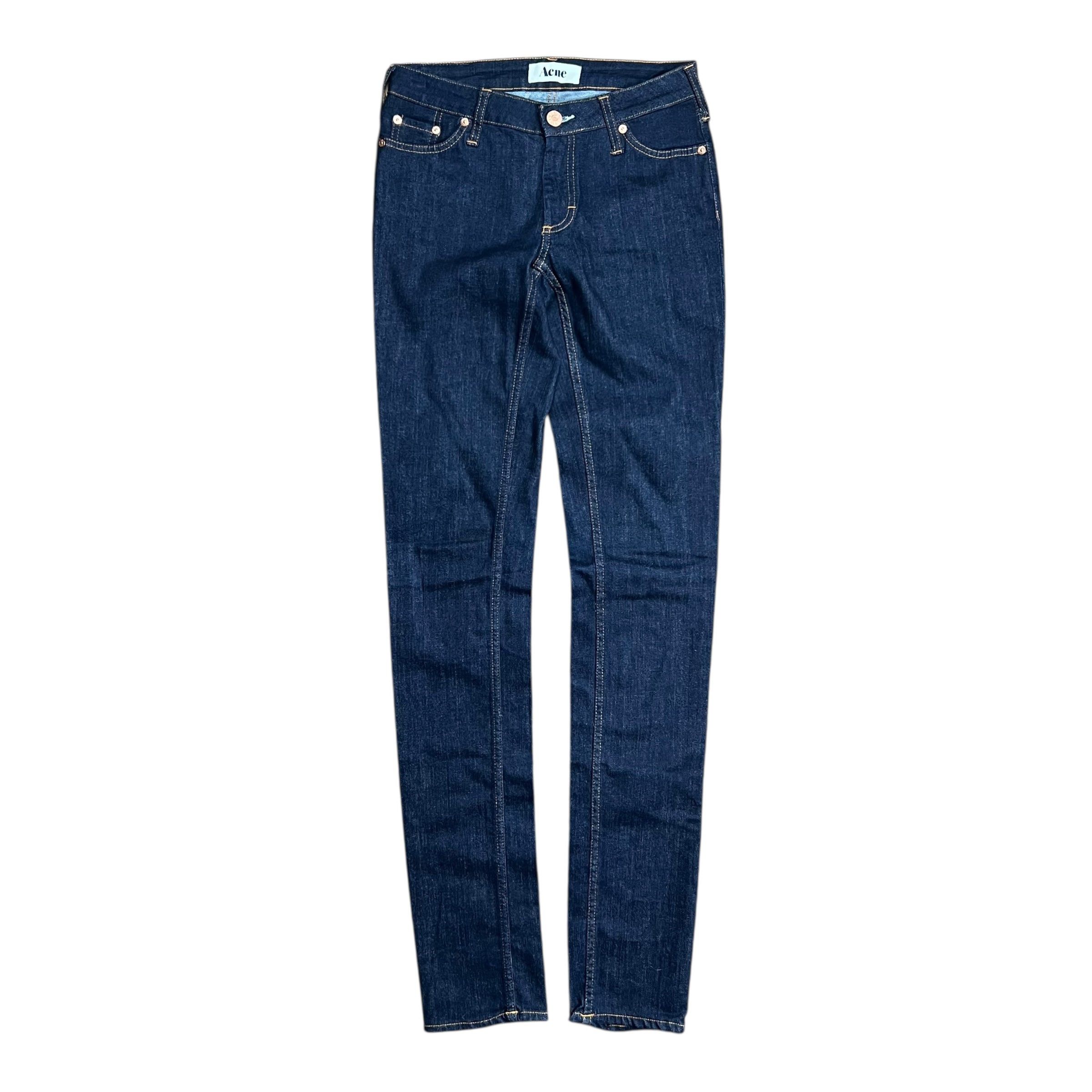 Acne Studios Acne Studios Dark Blue Skinny Jeans - 26” Size 26" / US 2 / IT 38 - 1 Thumbnail
