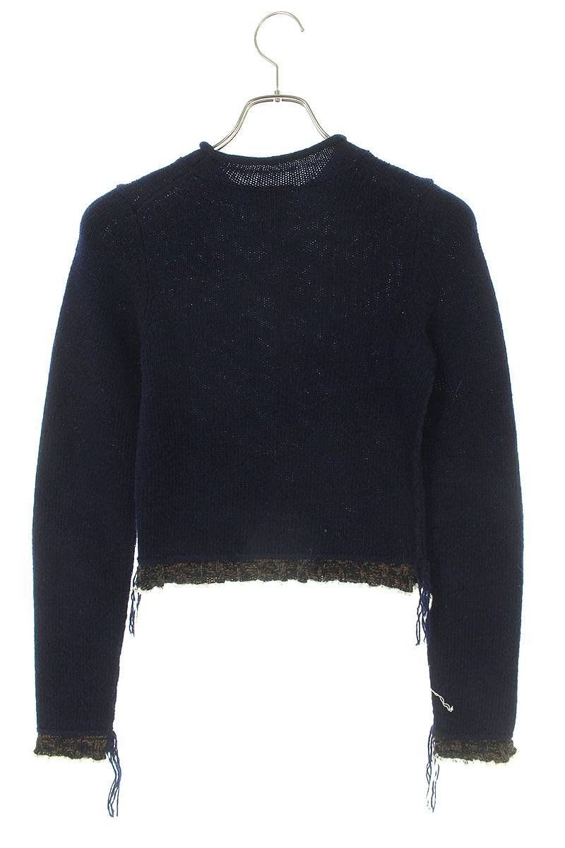 Acne Studios Distressed Chunky Knit Sweater Size XS / US 0-2 / IT 36-38 - 2 Thumbnail
