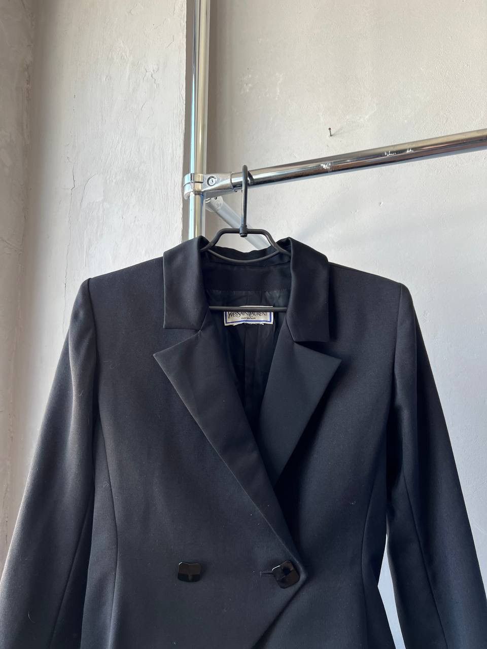 Yves Saint Laurent YVES SAINT LAURENT VARIATION BLACK WOOL RARE TUXEDO BLAZER M Size M / US 6-8 / IT 42-44 - 3 Thumbnail