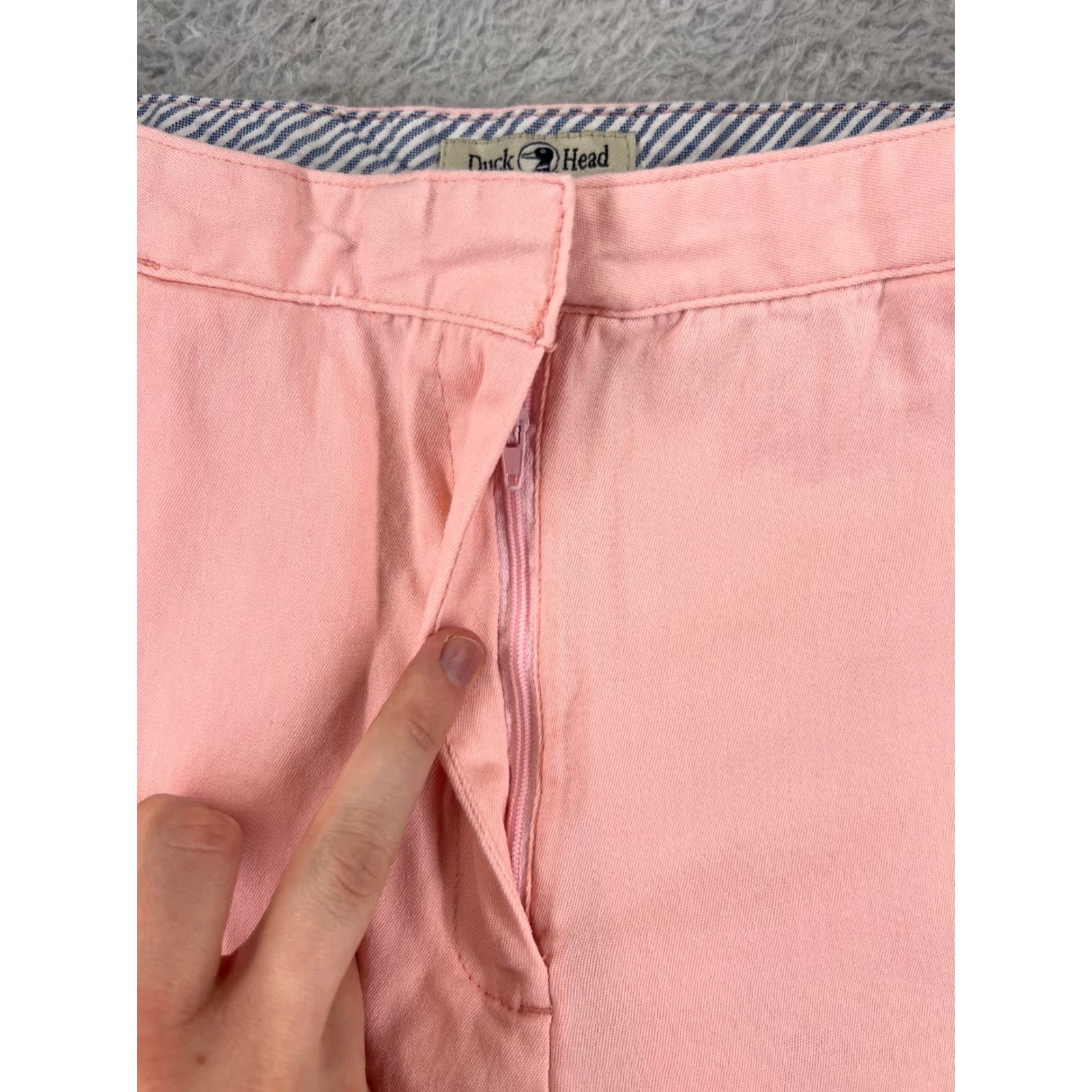 Vintage Duck Head Pants Womens 12P Pink Capri Cotton Blend Twill Stretch Spring Summer Size 34" / US 12 / IT 48 - 7 Thumbnail