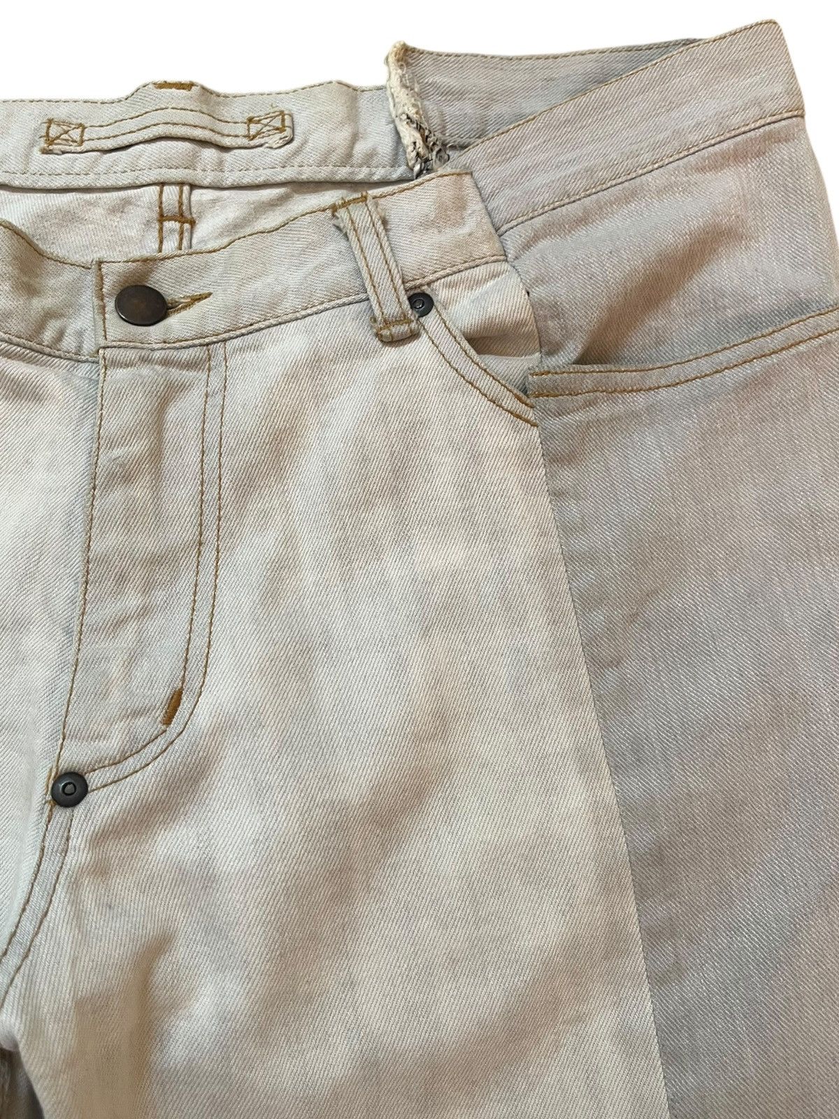 Maison MIHARA YASUHIRO Vintage Maison Mihara Yasuhiro Two Tone Dividing Seams denim Size US 35 - 6 Thumbnail