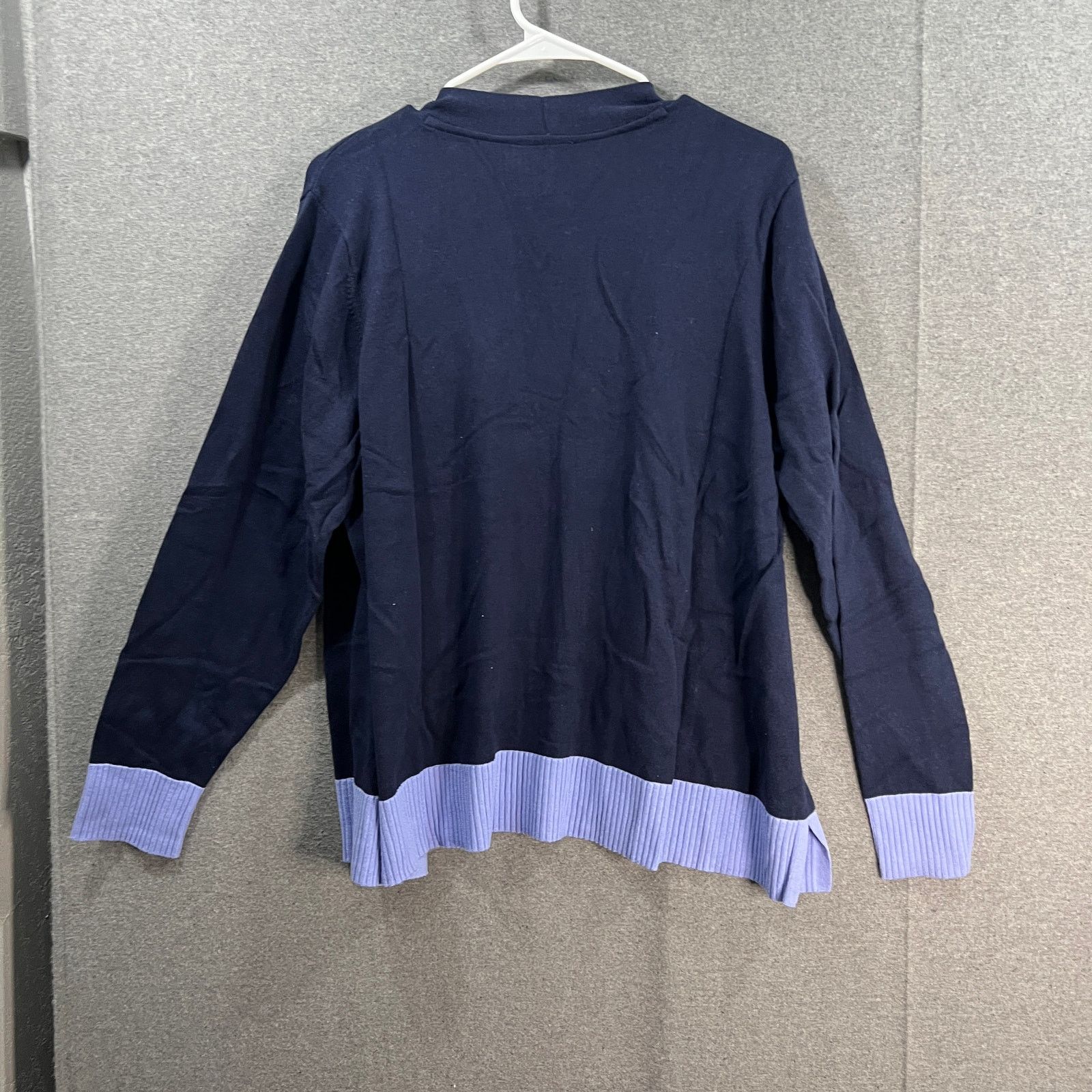 Isaac Mizrahi Isaac Mizrahi LIVE! Cardigan Sweater Navy, X-Large Size XL / US 12-14 / IT 48-50 - 2 Thumbnail