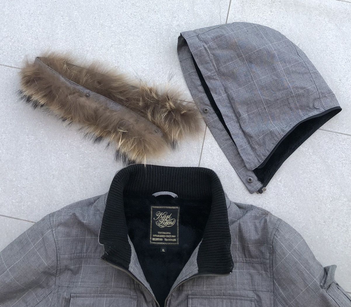 Karl Kani Karl Kani Acrylic Fur Raccoon Hoodie Lined Fleece Jacket Size US M / EU 48-50 / 2 - 14 Thumbnail
