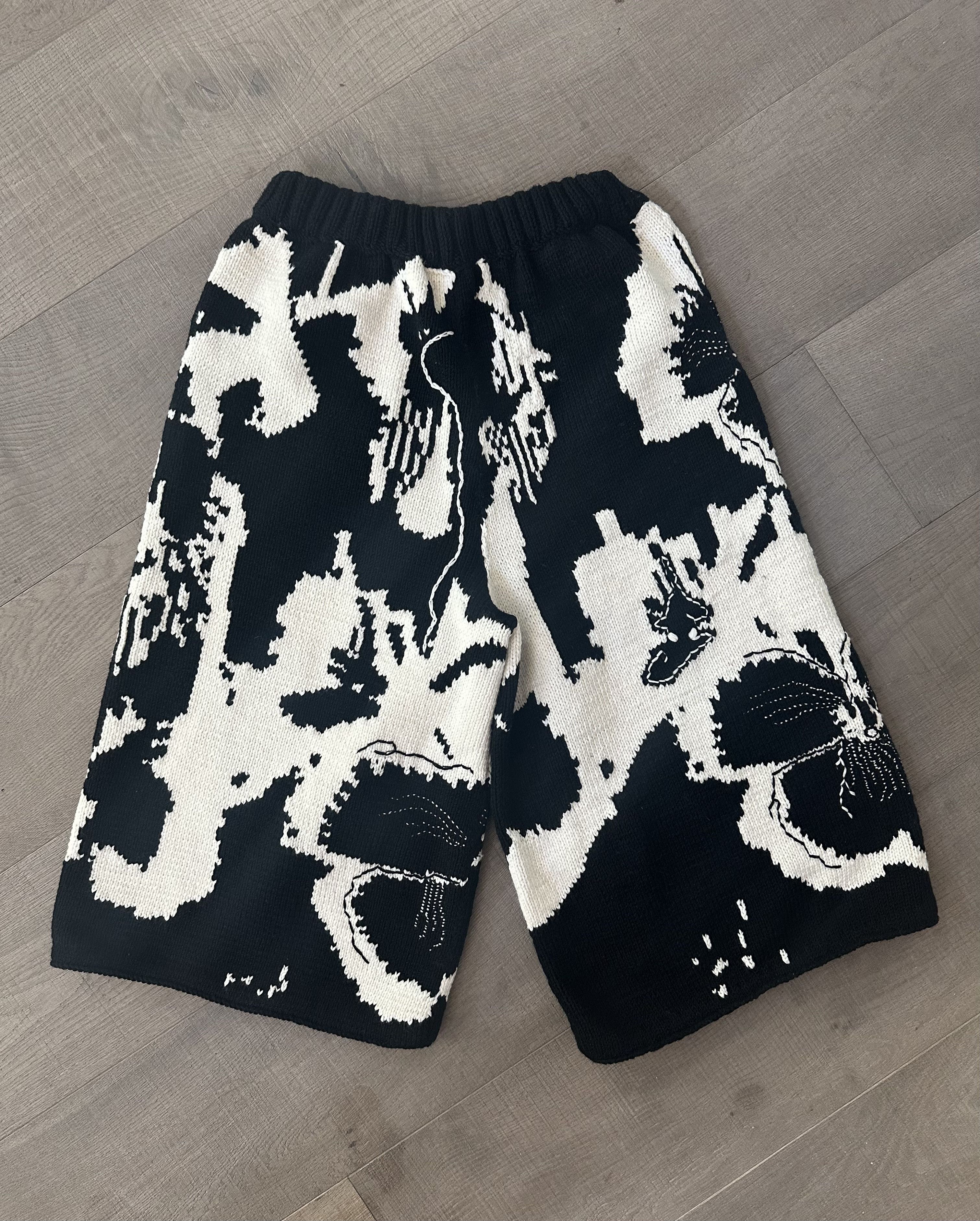 Loewe Loewe x Joe Brainard Edition Wool Intarsia Pansies Pants Size US 34 / EU 50 - 1 Thumbnail
