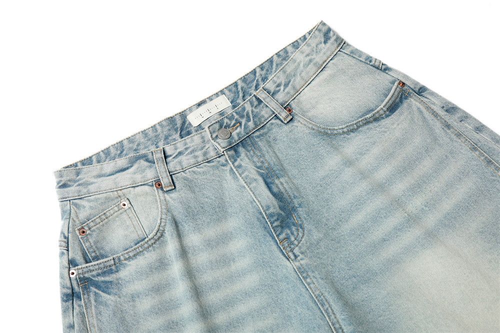 Japanese Brand × Jean Men's high street punk distressed washed denim shorts Size US 32 / EU 48 - 4 Thumbnail