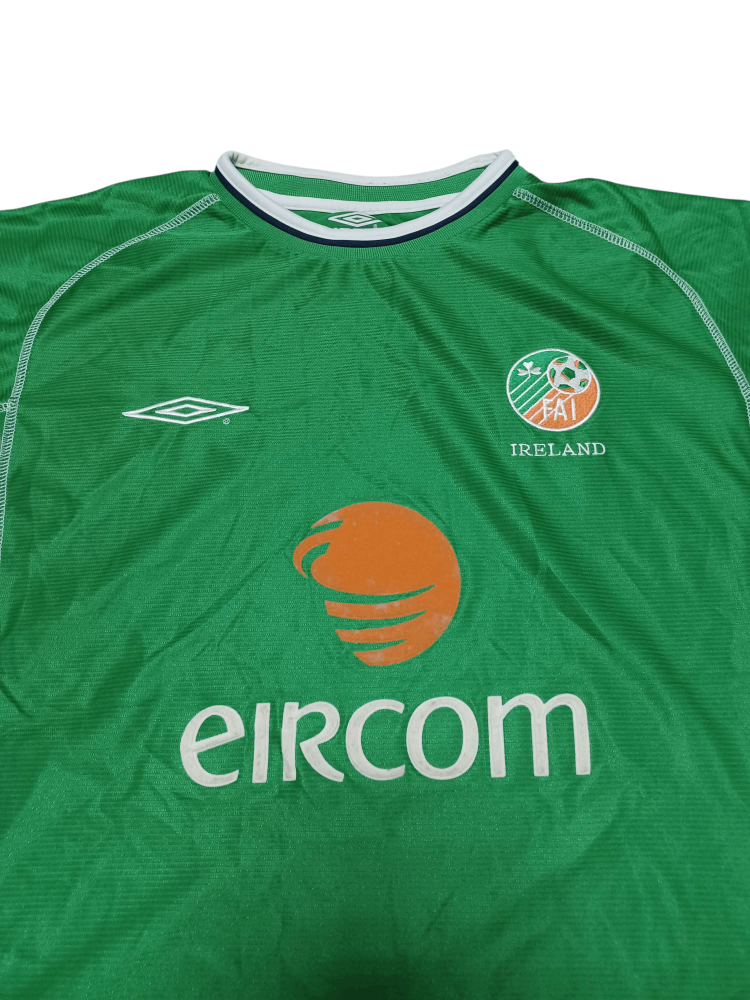 Umbro IRELAND UMBRO VINTAGE SOCCER FOOTBALL JERSEY Size US XL / EU 56 / 4 - 2 Thumbnail