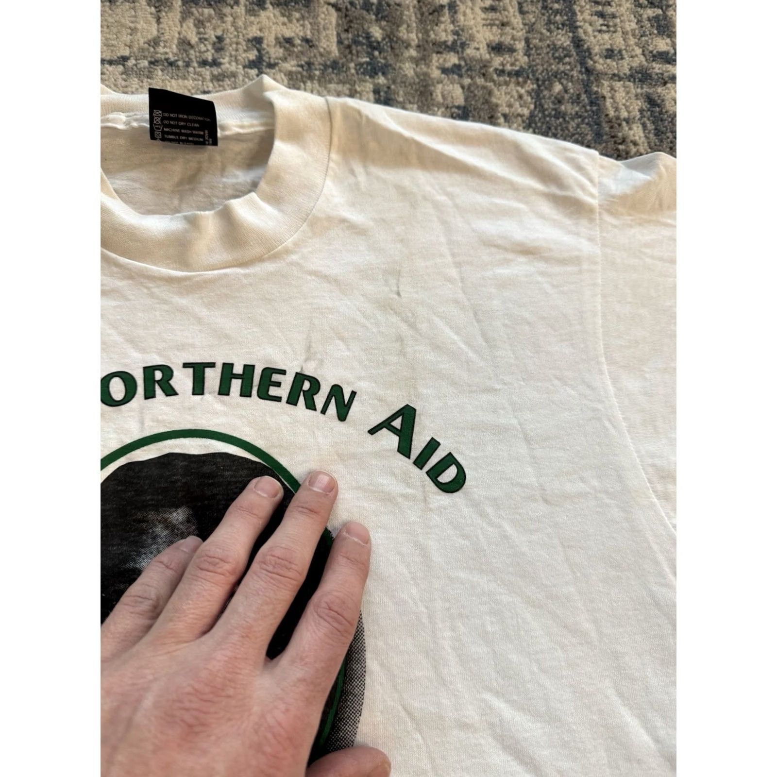 Vintage VINTAGE Bobby Sands Irish Northern Aid T Shirt L 80s Noraid The Troubles Men Size US L / EU 52-54 / 3 - 4 Thumbnail
