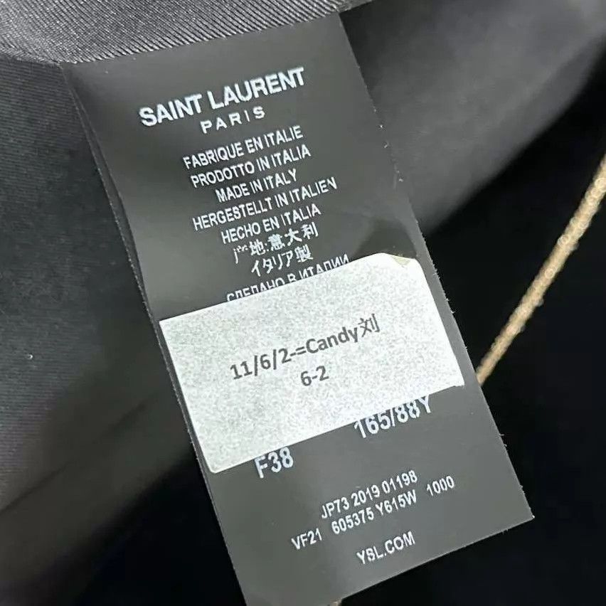 Saint Laurent Paris Saint Laurent Women's Black Velvet Blazer 38 Size S / US 4 / IT 40 - 6 Thumbnail