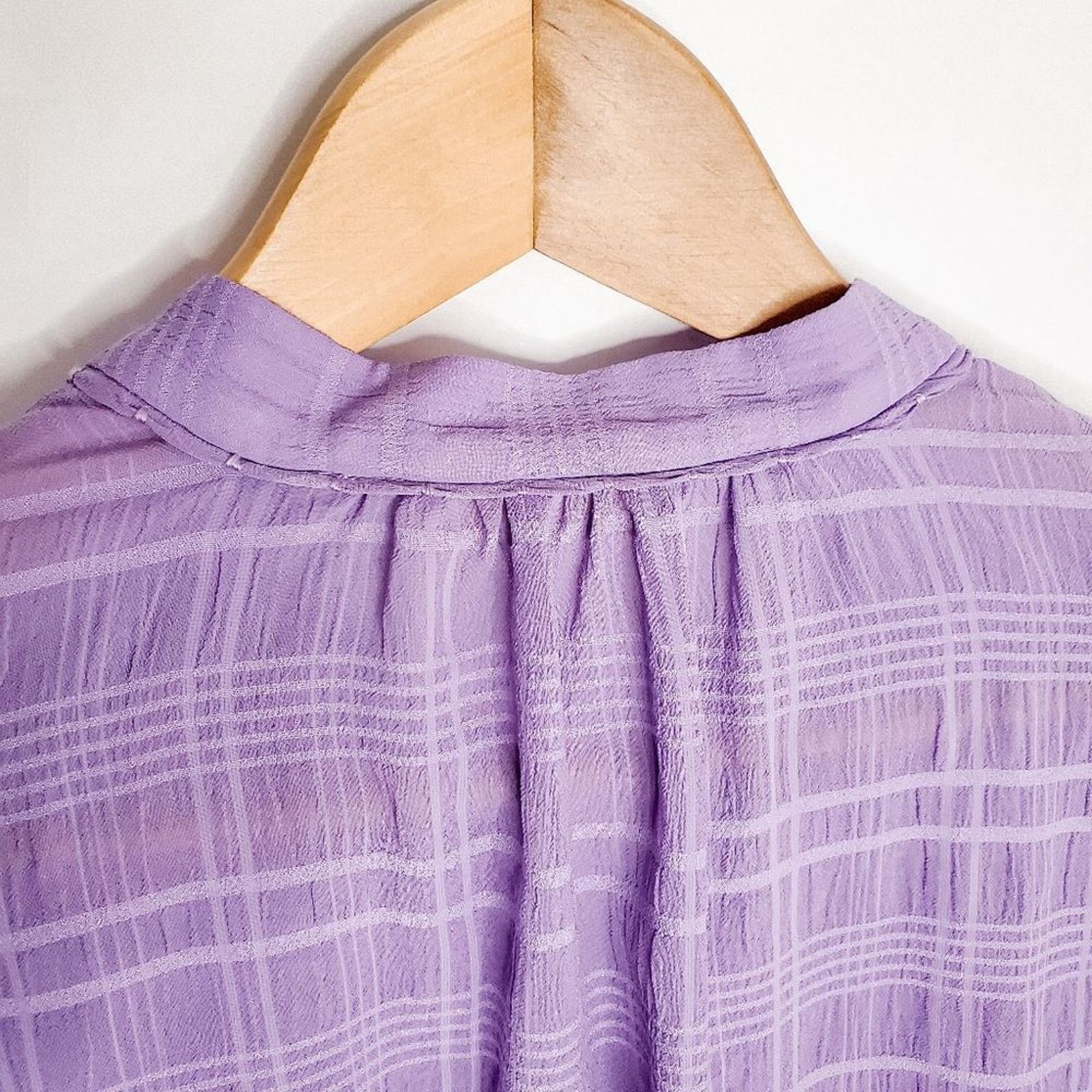 Ramy Brook Ramy Brook Lavender Button Down Berkely Dolman Sleeve Blouse Size XS / US 0-2 / IT 36-38 - 4 Thumbnail