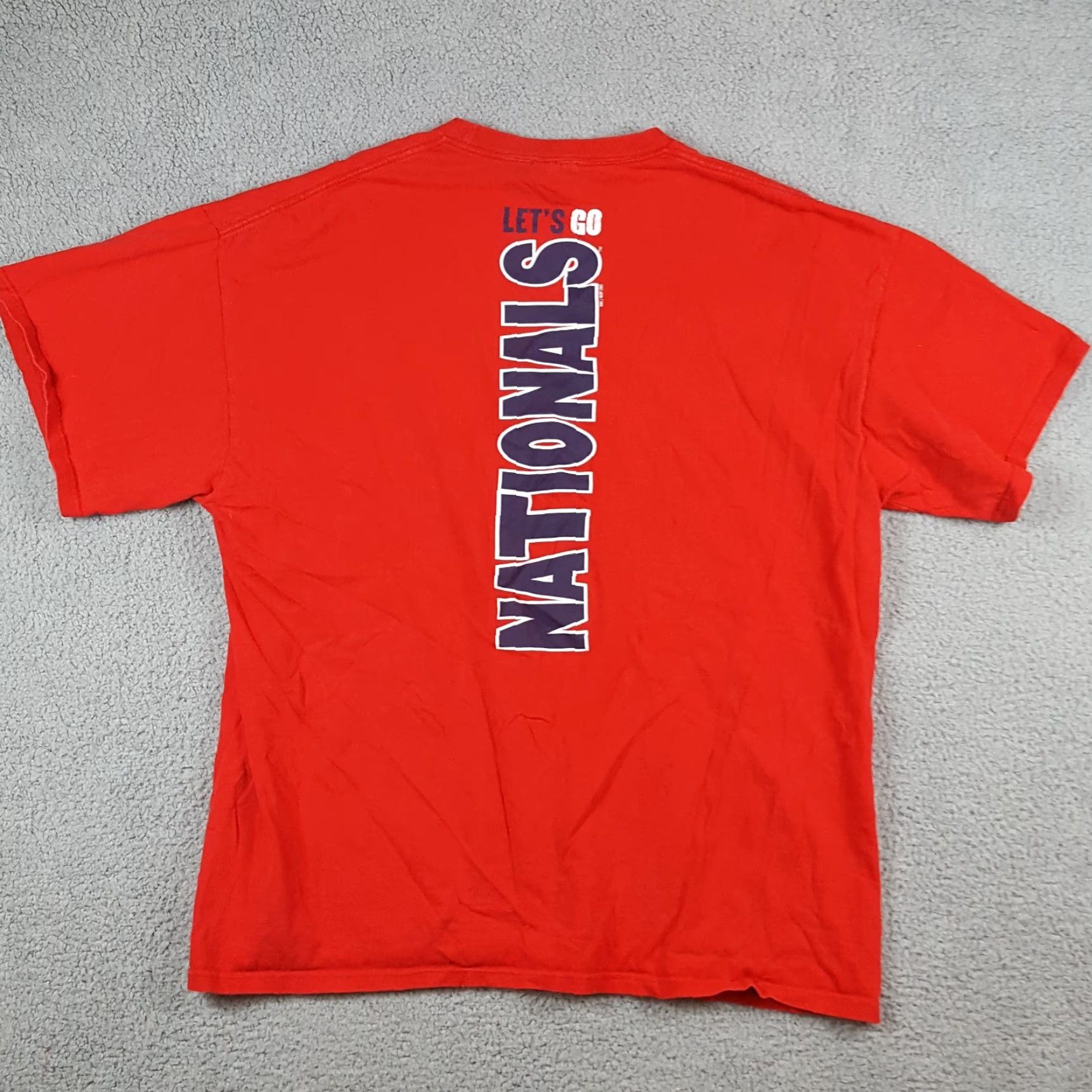 Nike VINTAGE Nike Washington DC Nationals Baseball T-Shirt Men 2XL Red Y2K 90s Retro NCAA Size US XXL / EU 58 / 5 - 4 Thumbnail