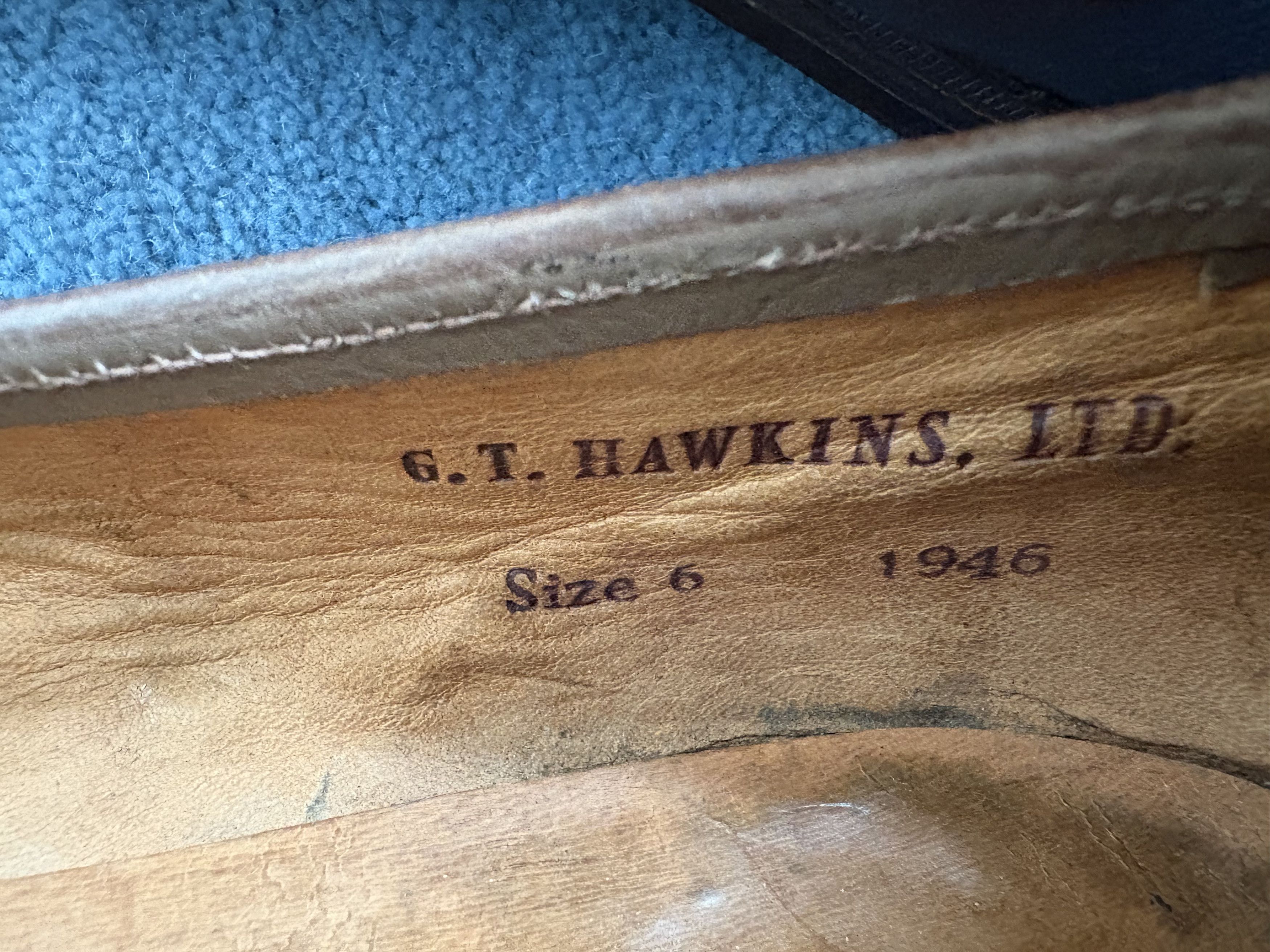 Other Vintage G.T. Hawkins Leather Slip-Ons (1946) Size US 6 / EU 39 - 4 Thumbnail