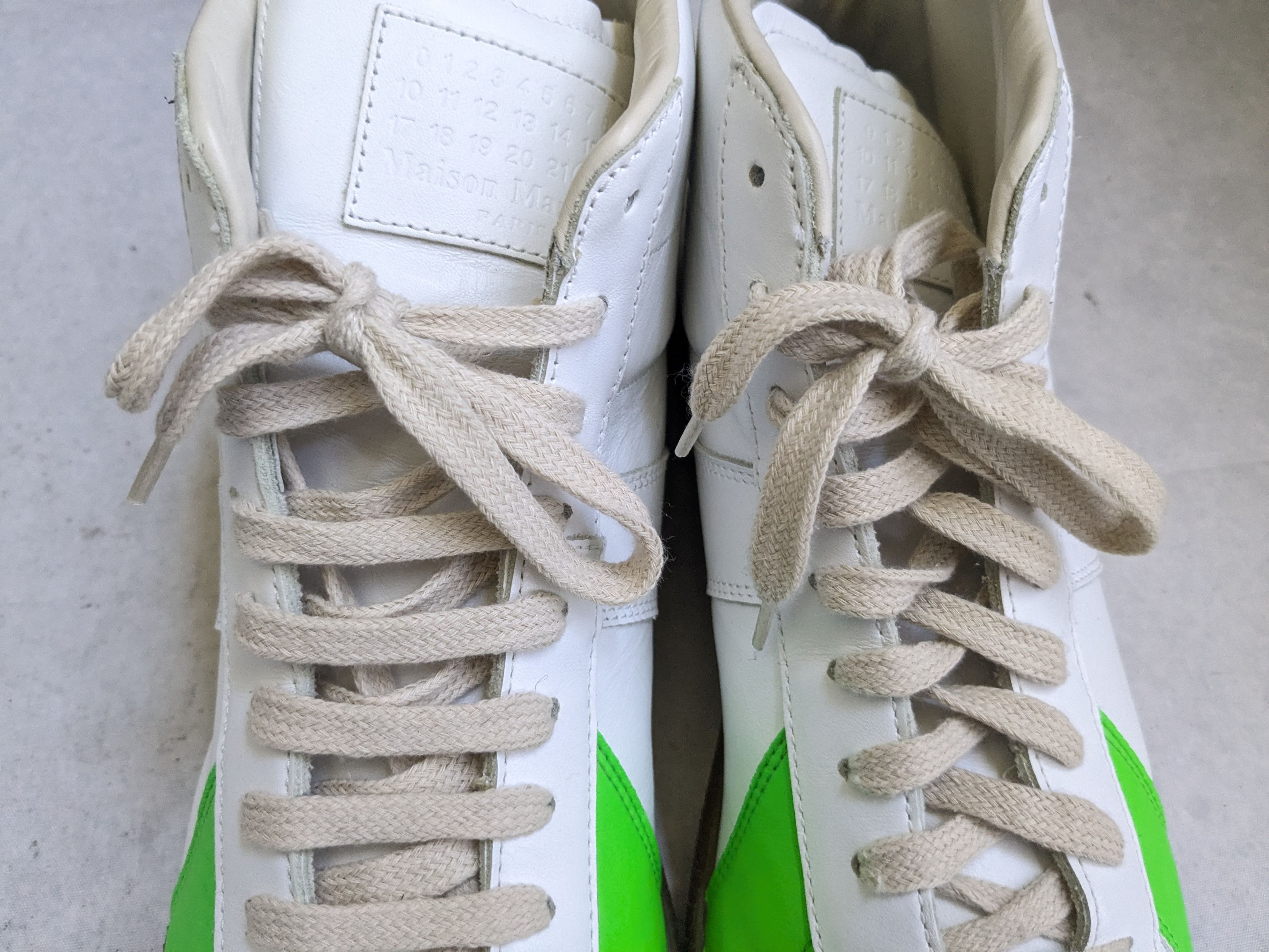 Maison Margiela Maison Margiela Replica GAT Sneakers White Green 13 46 Size US 13 / EU 46 - 5 Thumbnail