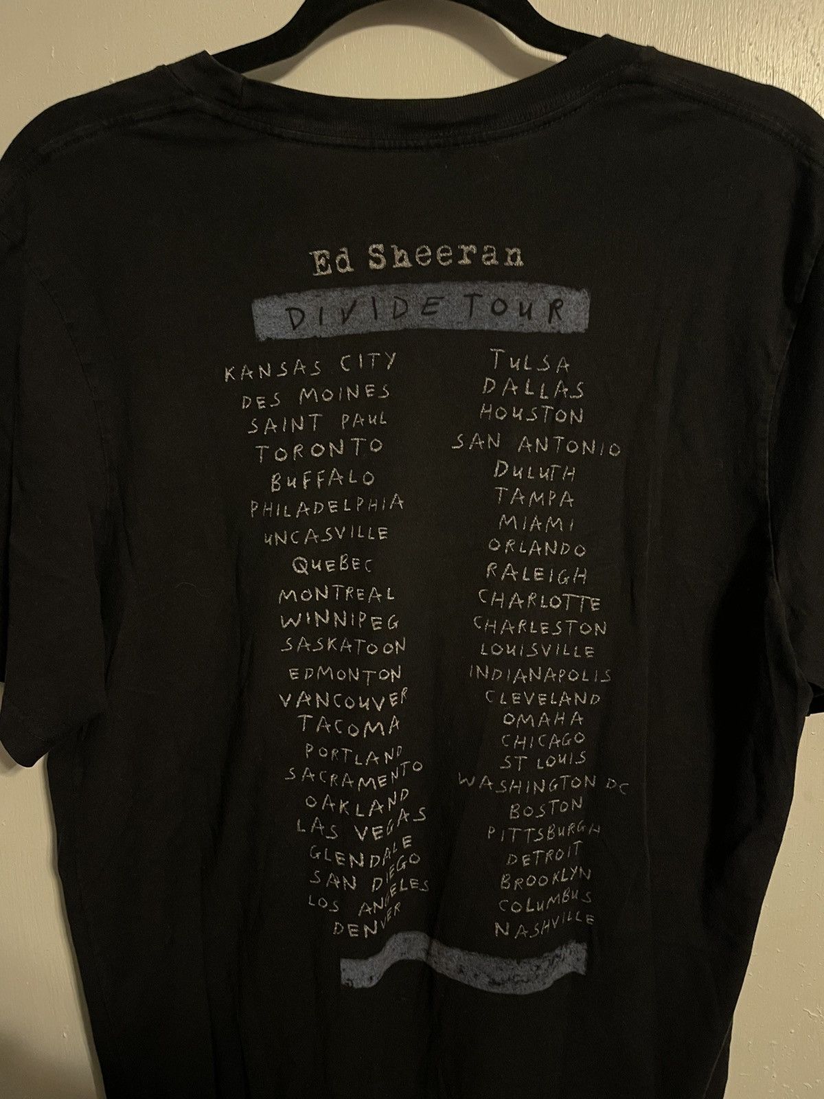 Band Tees Ed Sheeran Divide Tour Tee Size US L / EU 52-54 / 3 - 4 Thumbnail