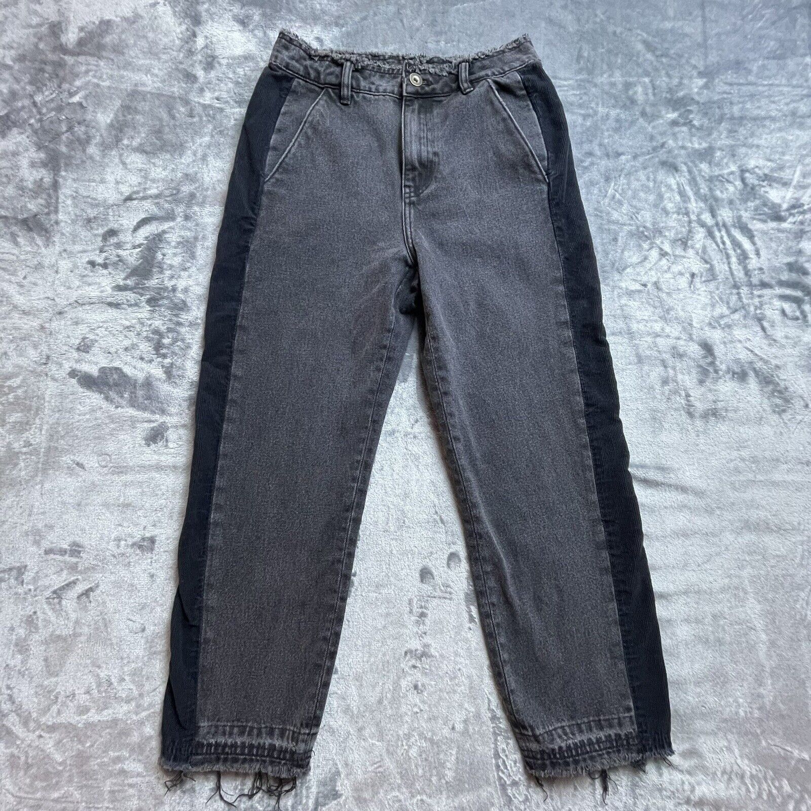 Other initial Designer Jeans Womens S Frayed Streetwear Two Toned Size 28" / US 6 / IT 42 - 1 Thumbnail